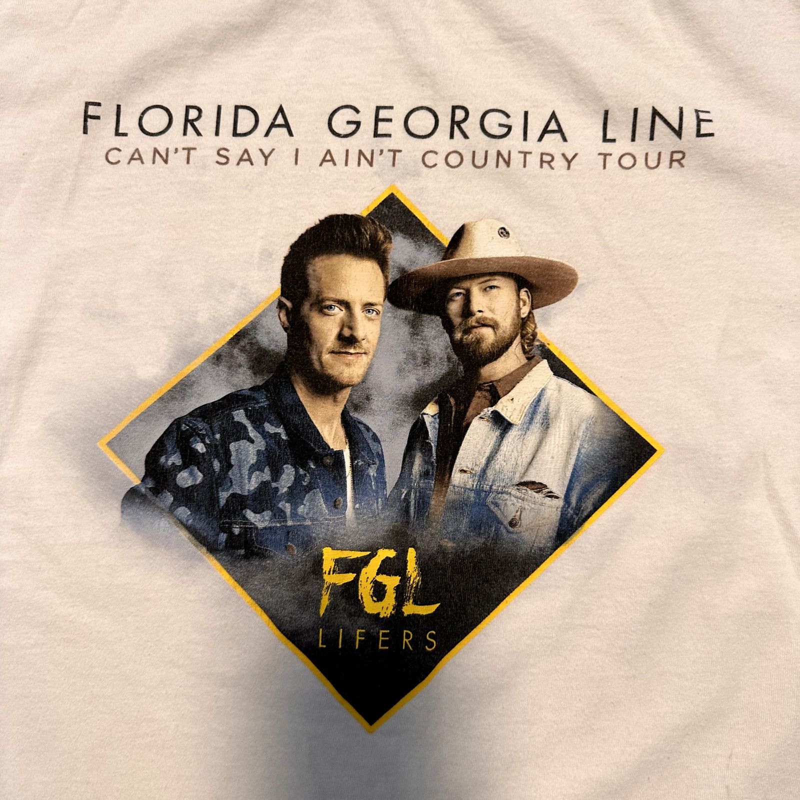 Gildan 2019 Florida Georgia Line Tour White -Shirt Medium Size US M / EU 48-50 / 2 - 2 Thumbnail
