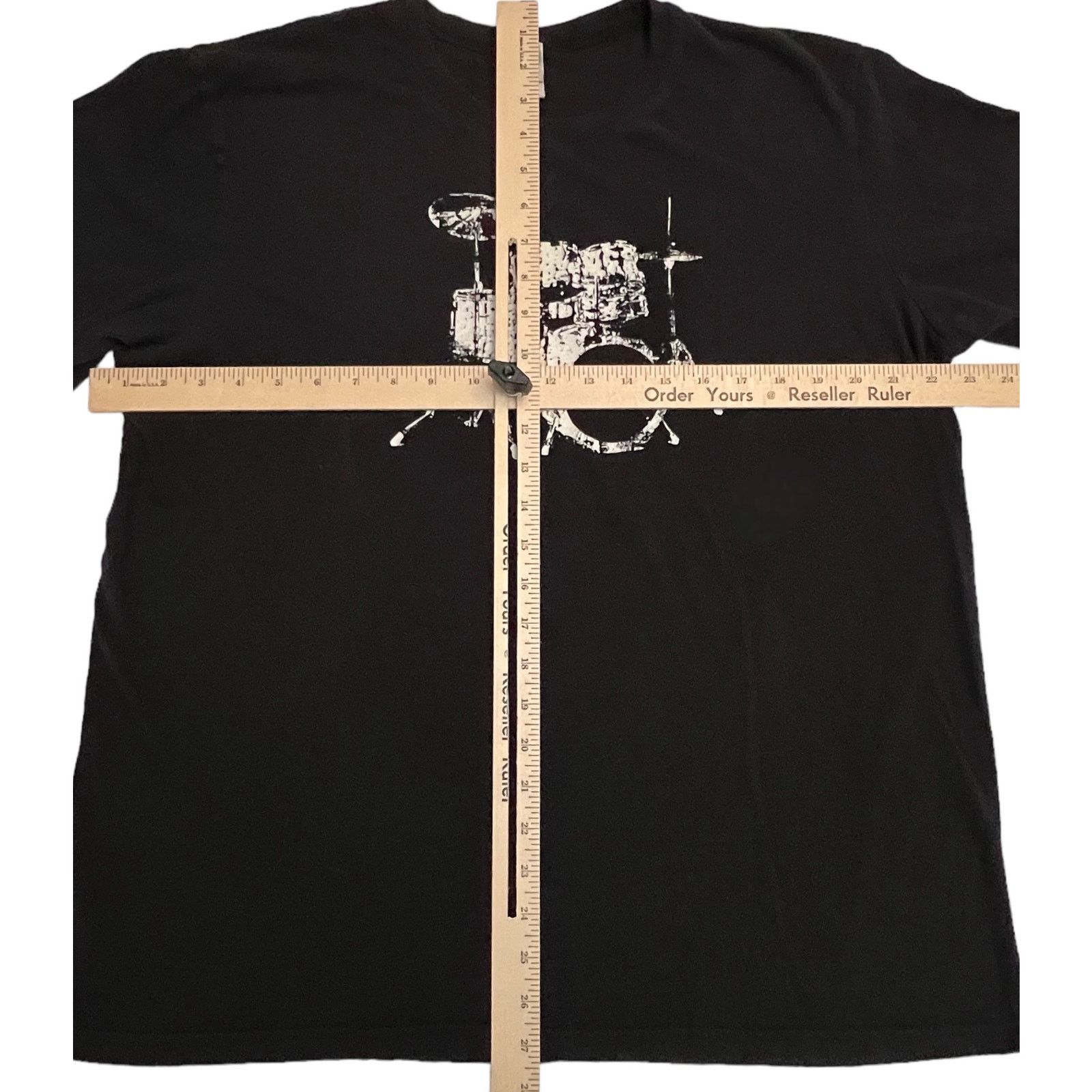 Other Vintage Utility Drum Kit Graphic T-Shirt XL Black Music Band Size US XL / EU 56 / 4 - 7 Thumbnail