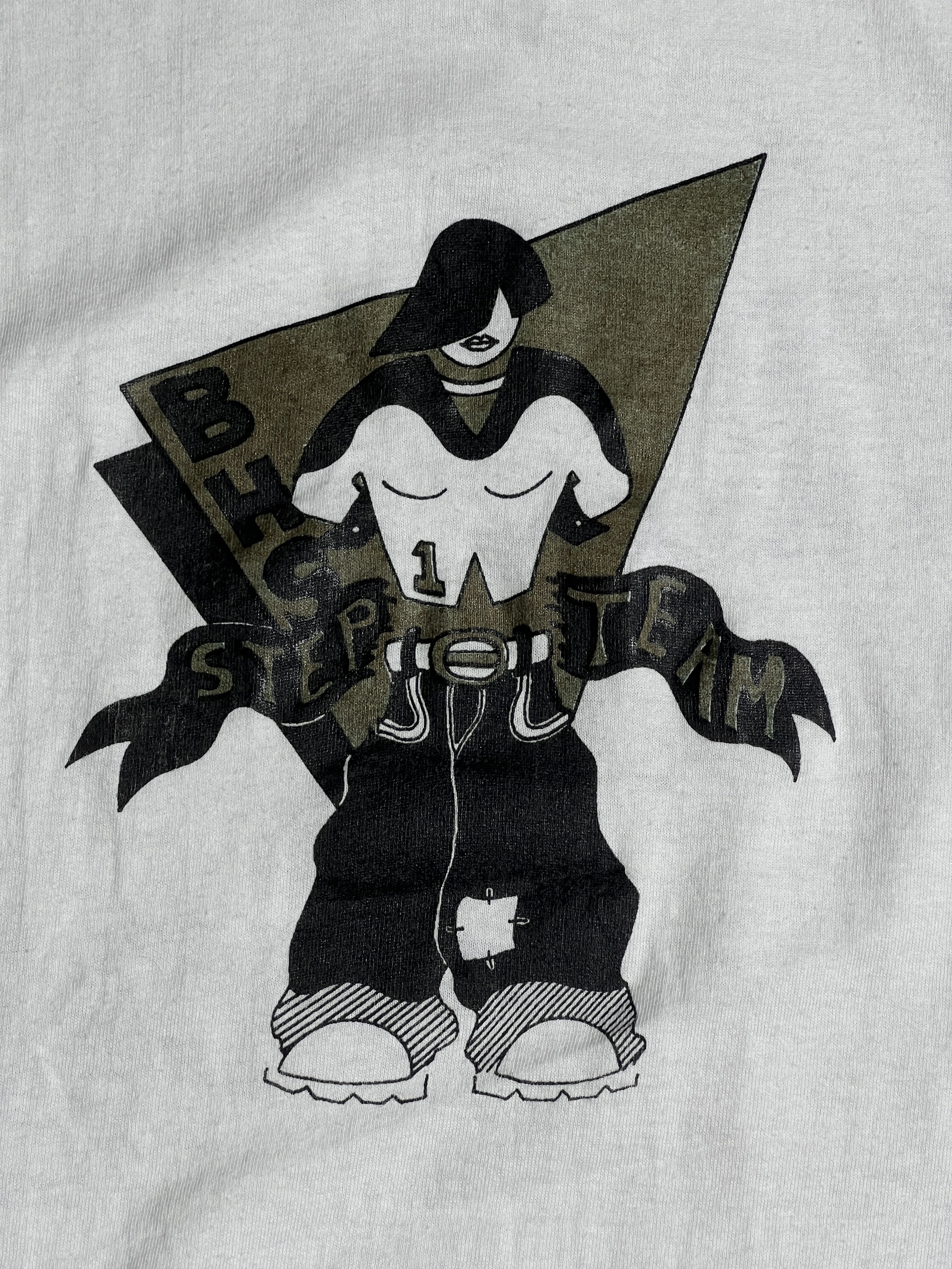 Hanes Vintage 90s BHS Step Team Crew Tee (XL) GTME454 Size US XL / EU 56 / 4 - 6 Thumbnail