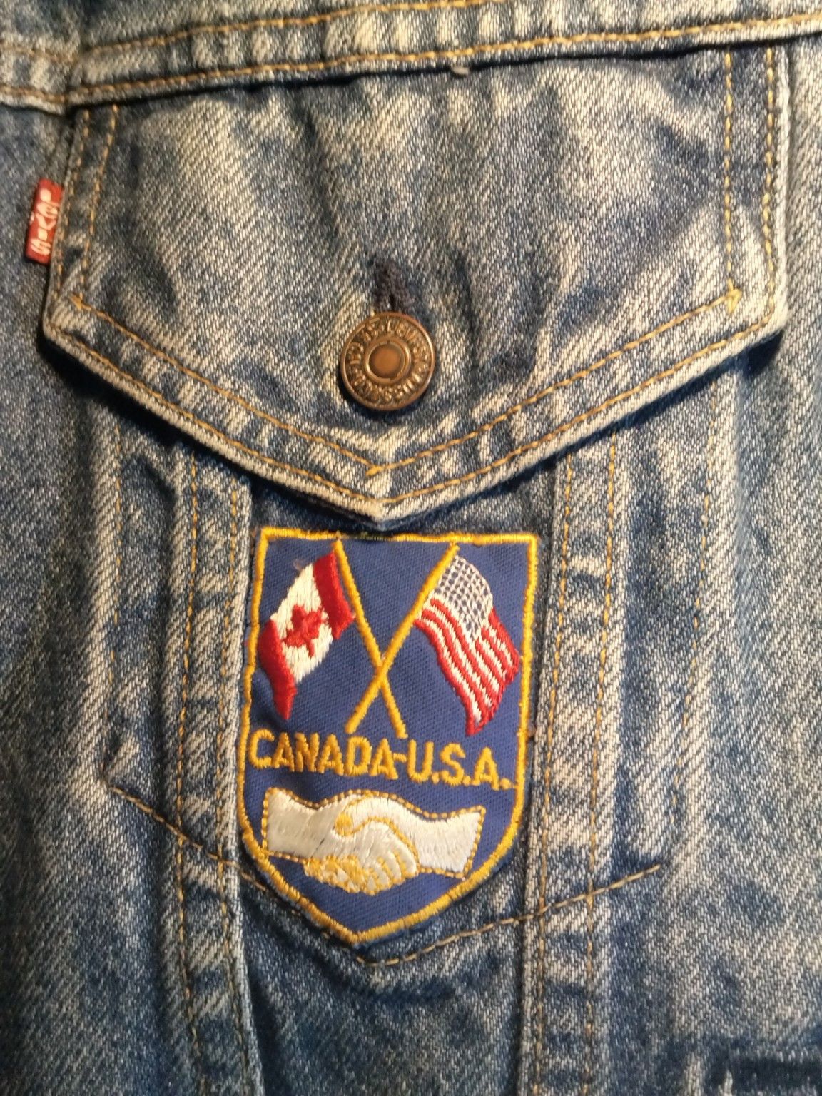 Levi's Vintage 1980s Levi’s Denim Trucker Jacket Alaska USA Size US L / EU 52-54 / 3 - 3 Thumbnail