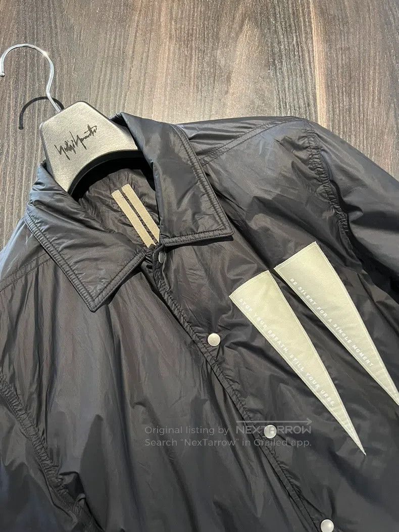 Rick Owens Rick Owens Fall/Winter 23 Black Inverted Triangle Coach Ja Size US L / EU 52-54 / 3 - 4 Thumbnail