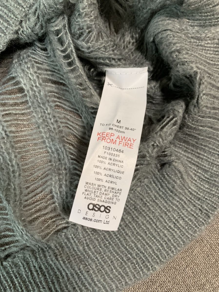 Asos × If Six Was Nine × Le Grande Bleu (L.G.B.) ASOS Spider Web Knitted Crochet Mesh Sweater Size US M / EU 48-50 / 2 - 3 Thumbnail