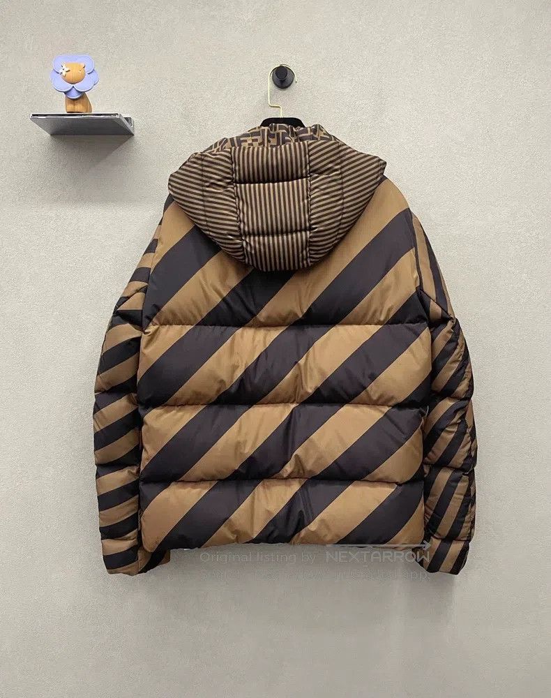 Fendi Fendi Double F Brown Printed Two-Sided Puffer Jacket, Two- Size US L / EU 52-54 / 3 - 2 Thumbnail