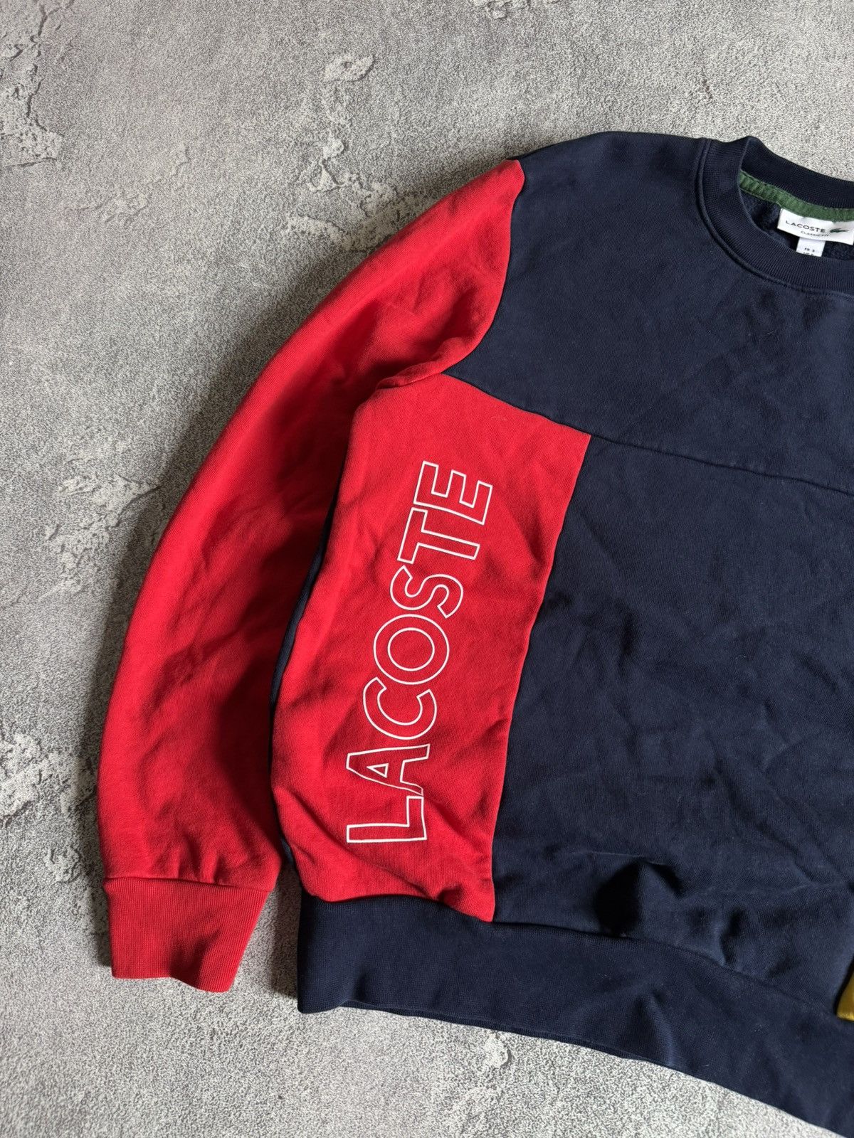 Designer × Lacoste Lacoste S big logo sweatshirt jumper pullover long sleeve Size US S / EU 44-46 / 1 - 9 Thumbnail