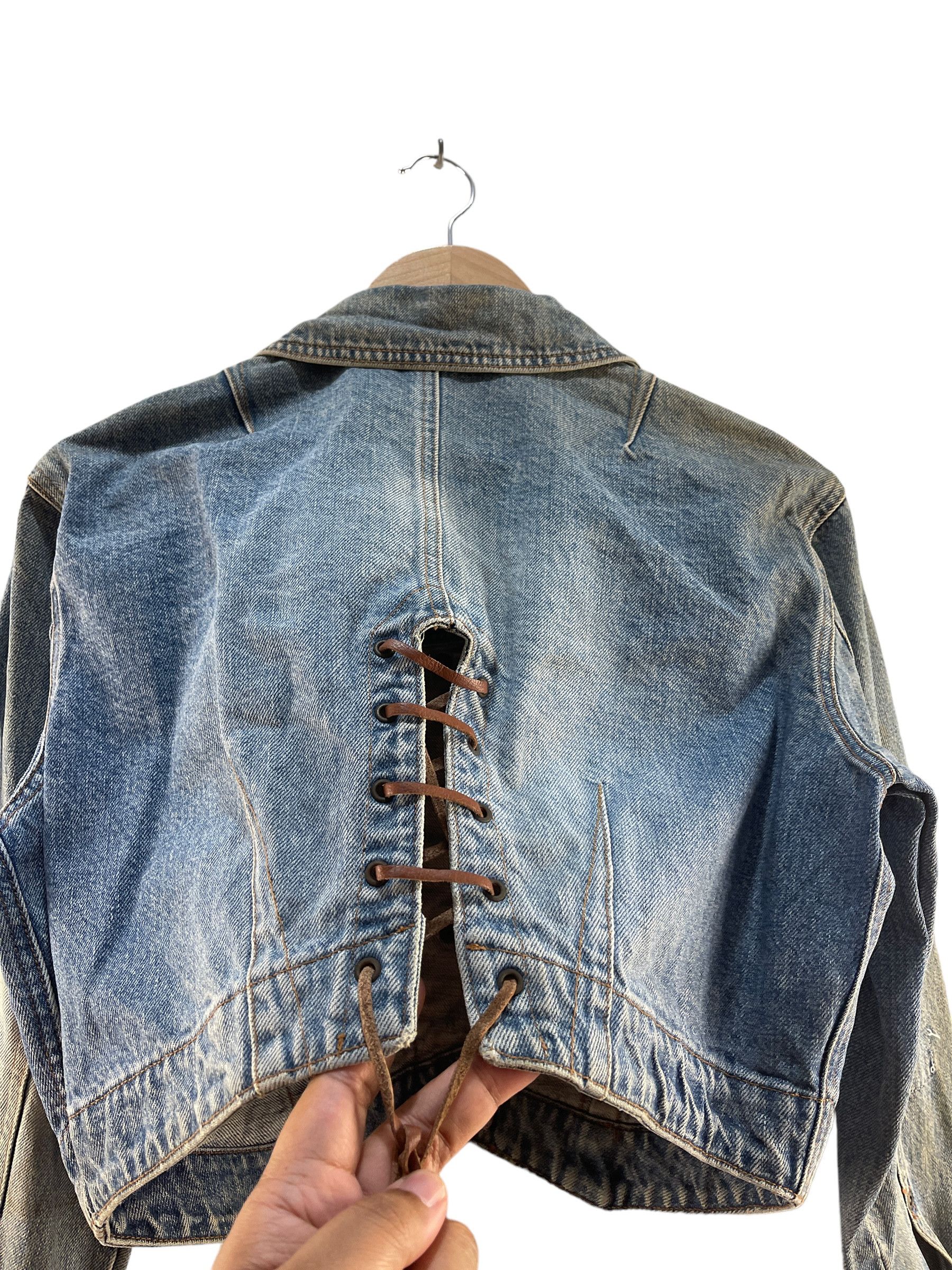 Japanese Brand Vintage Gomas Cropped Denim Jacket Size XS / US 0-2 / IT 36-38 - 12 Thumbnail