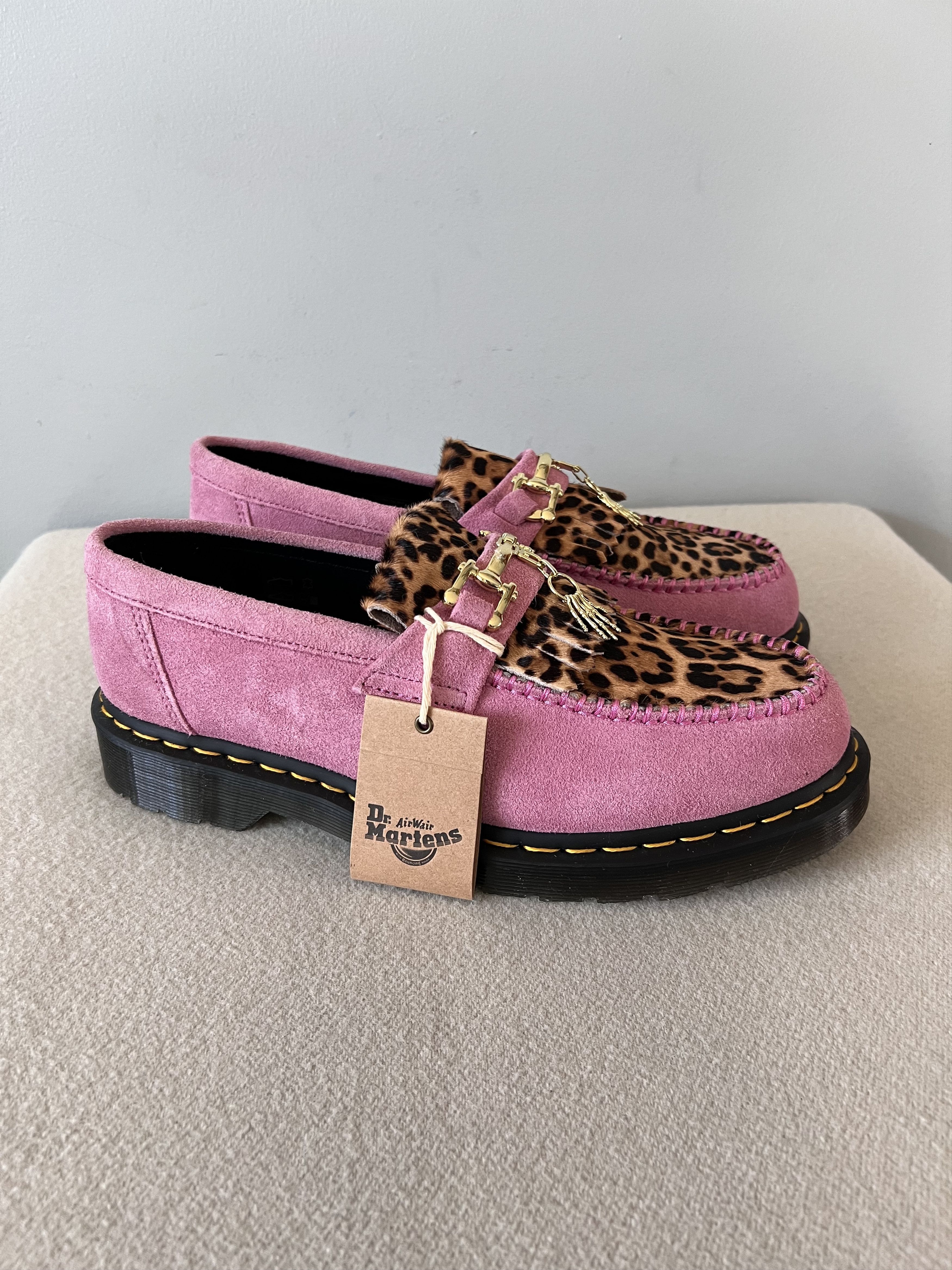 Dr. Martens Dr. Martens Adrian Bone Snaffle Loafers in Pink