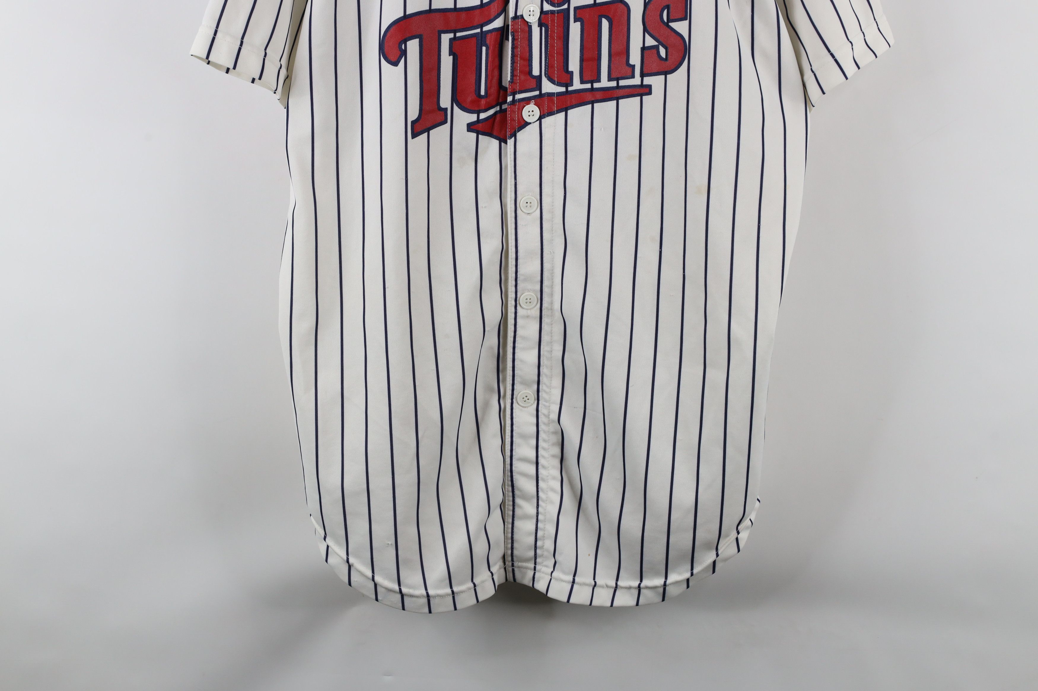 Vintage Vintage 90s Out Striped Minnesota Twins Baseball Jersey Size US XL / EU 56 / 4 - 3 Thumbnail