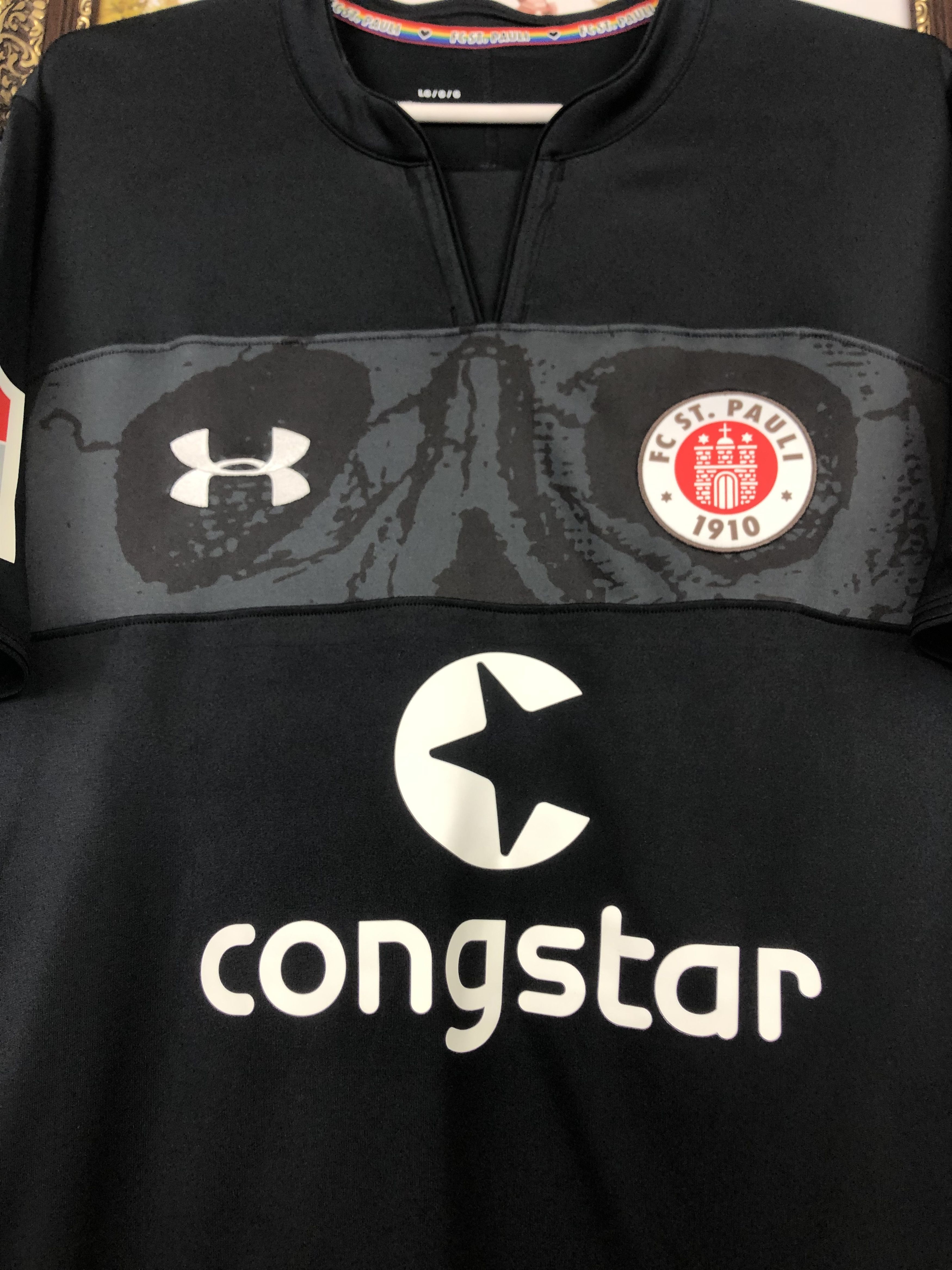 Under Armour St Pauli football shirt 2018 Soccer #29 Schneider Jersey Size US L / EU 52-54 / 3 - 5 Thumbnail