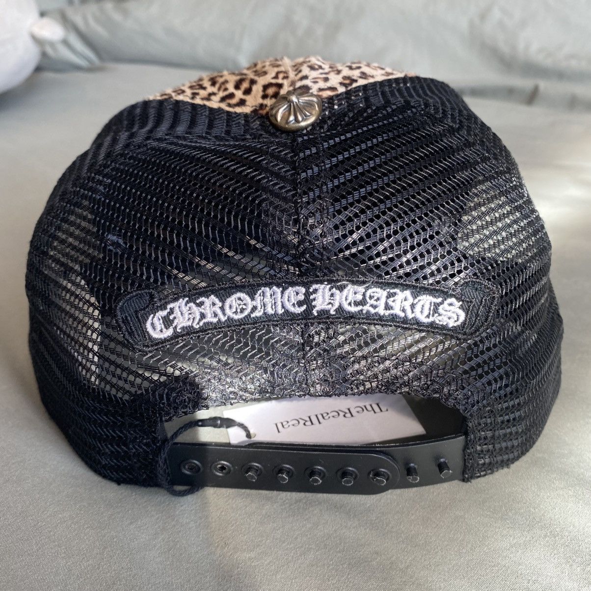 Chrome Hearts Chrome Hearts Leopard Pony Hair Triple Cross Patch Hat Size ONE SIZE - 2 Thumbnail
