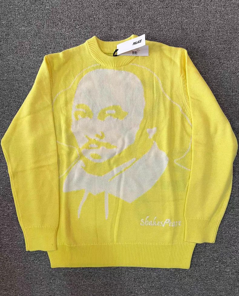 Palace Palace Shakespeare Portrait Knit Sweater Q7 Size US M / EU 48-50 / 2 - 4 Thumbnail