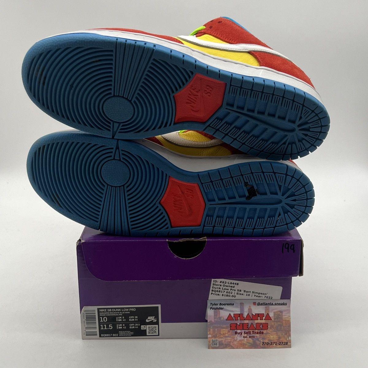 Nike Nike dunk low Bart Simpson Size US 10 / EU 43 - 8 Thumbnail