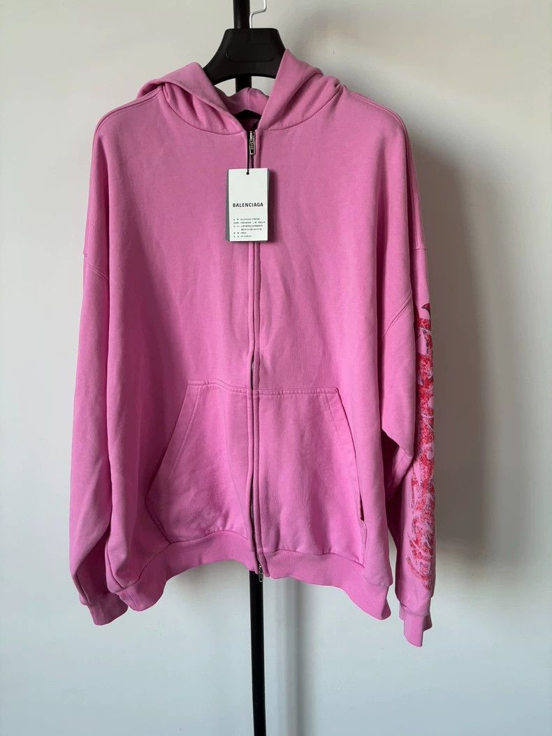 Balenciaga Disaster Flame Zipper Hoodie Jacket