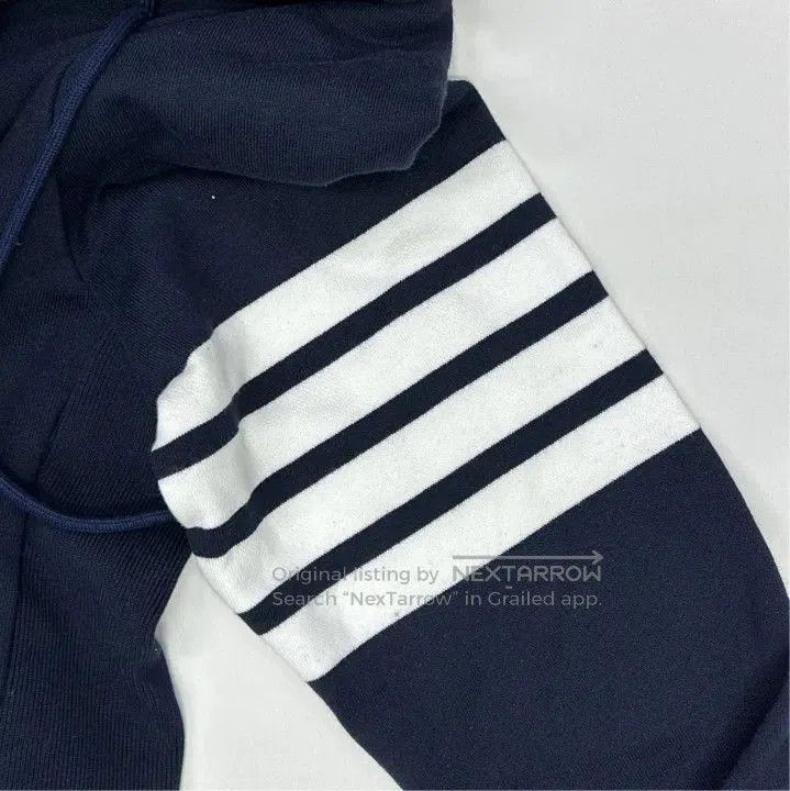Thom Browne Thom Browne Classic Zip Hoodie with Four Stripe Detail. Size US M / EU 48-50 / 2 - 7 Thumbnail