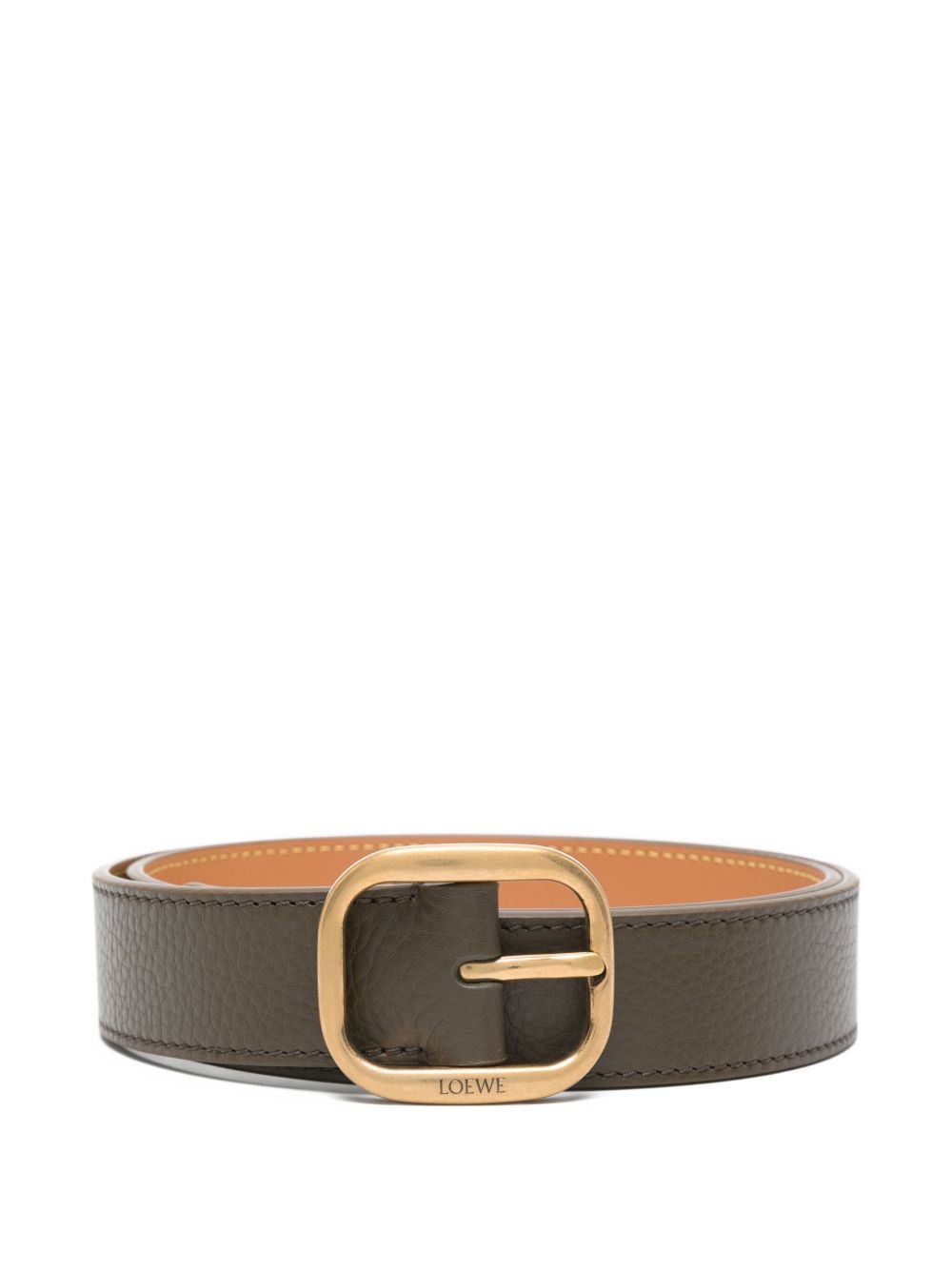 ROUNDED SOFT LEATHER BELT