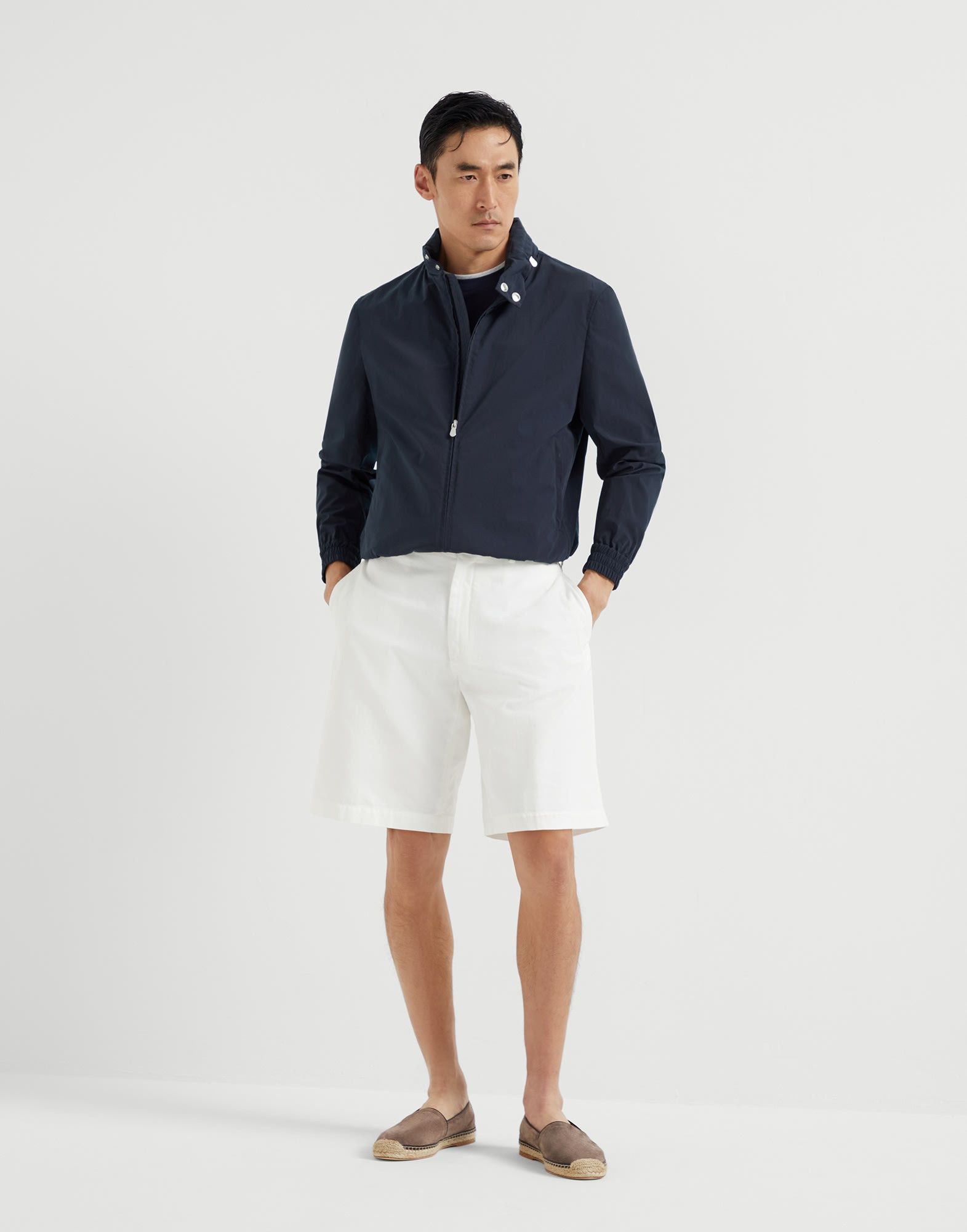 Brunello Cucinelli o1la1rc1a0426 Crew Neck T-Shirt in Blue Size US S / EU 44-46 / 1 - 5 Thumbnail