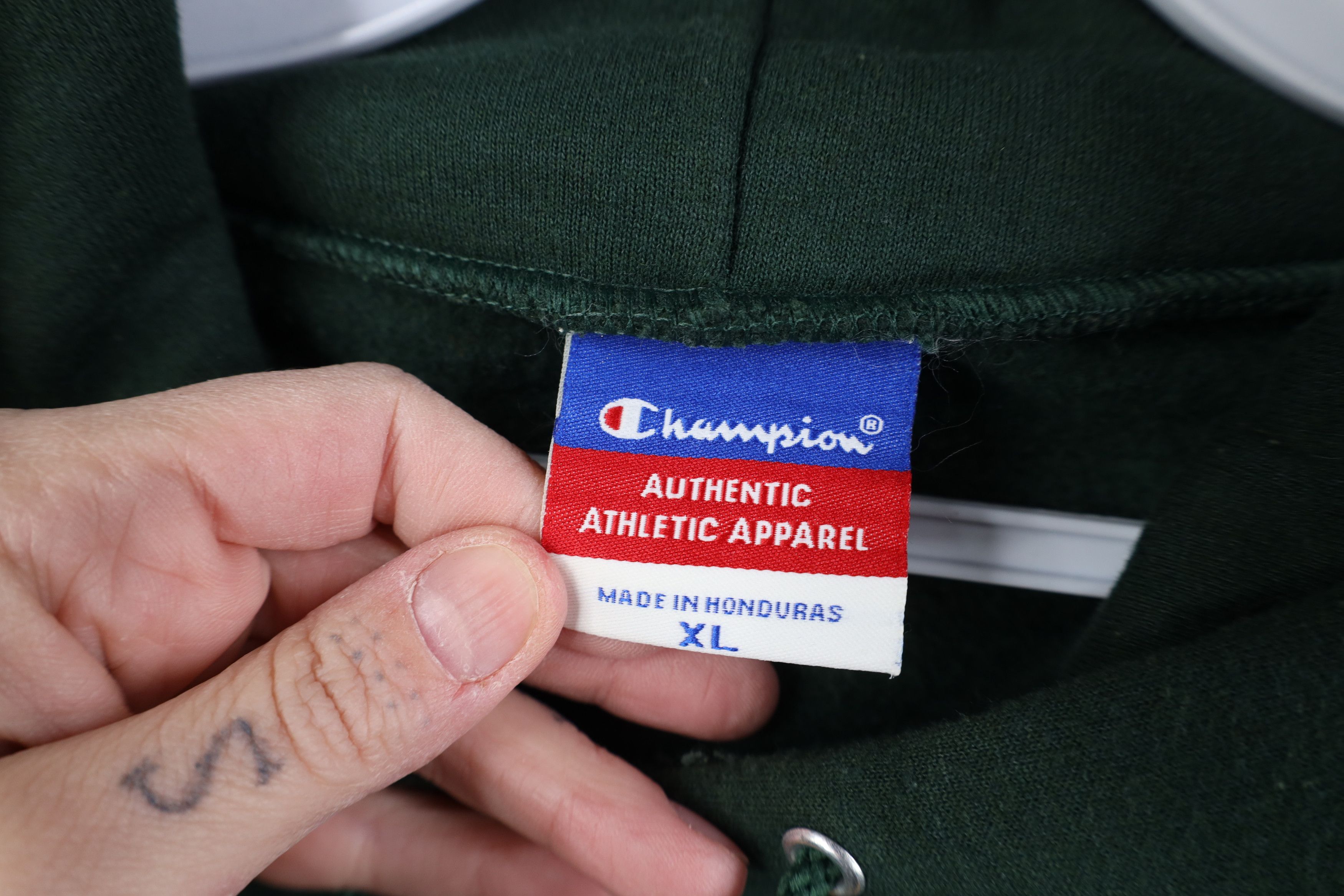 Champion Vintage Champion Felician College Hoodie Sweatshirt Green Size US XL / EU 56 / 4 - 9 Thumbnail