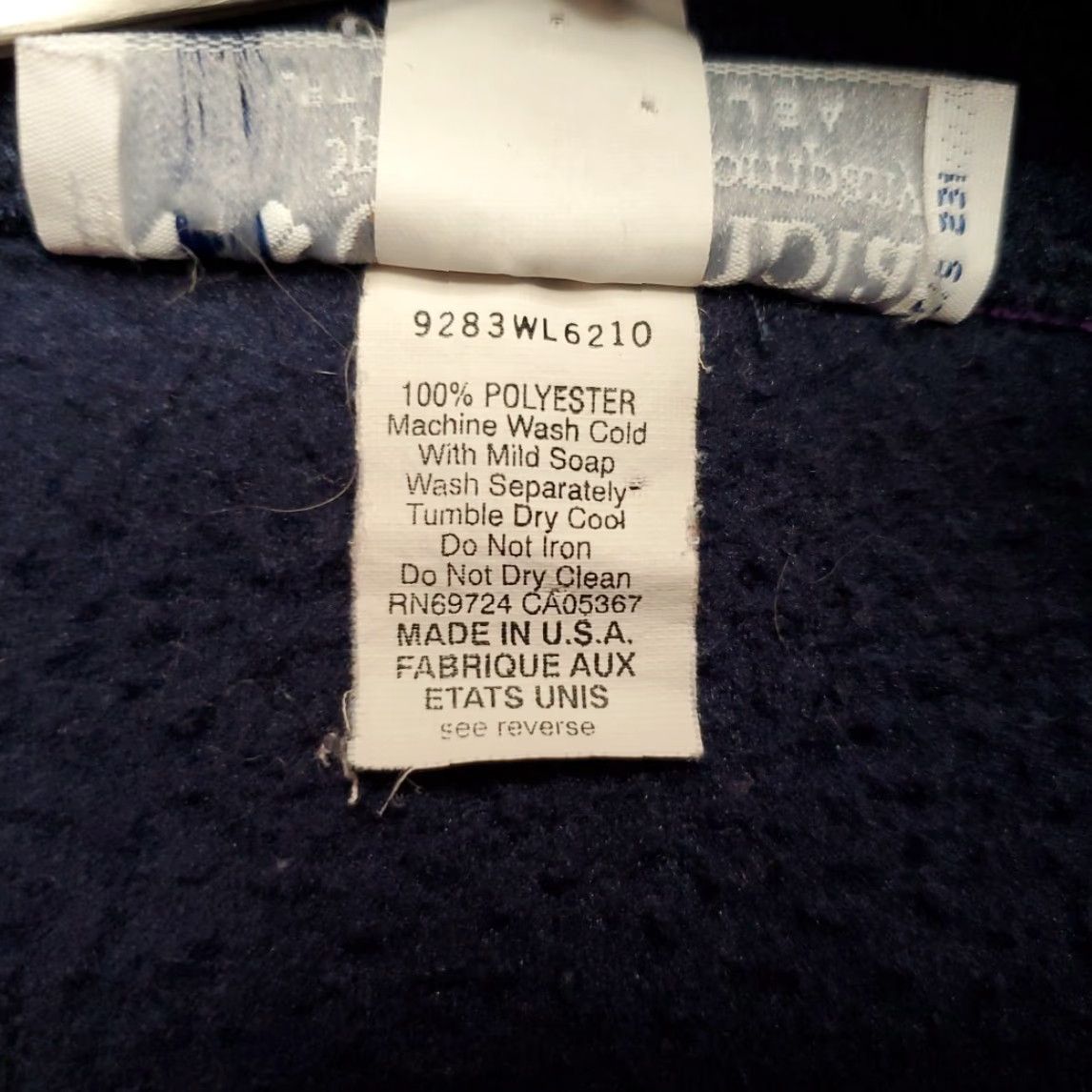 Vintage VINTAGE Columbia Sweater Womens L Blue T Snap Fleece Pullover Made in USA Retro Size L / US 10 / IT 46 - 7 Thumbnail