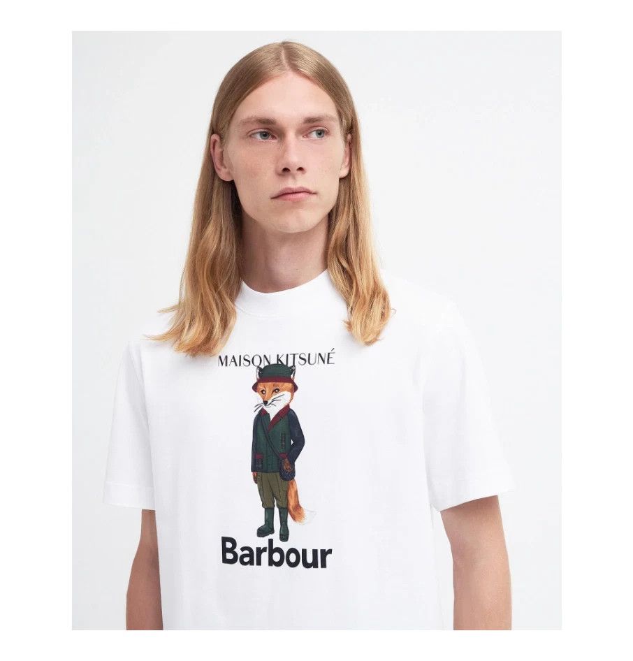 Barbour Beaufort Fox Cotton Logo Graphic T-Sh Size US M / EU 48-50 / 2 - 5 Thumbnail