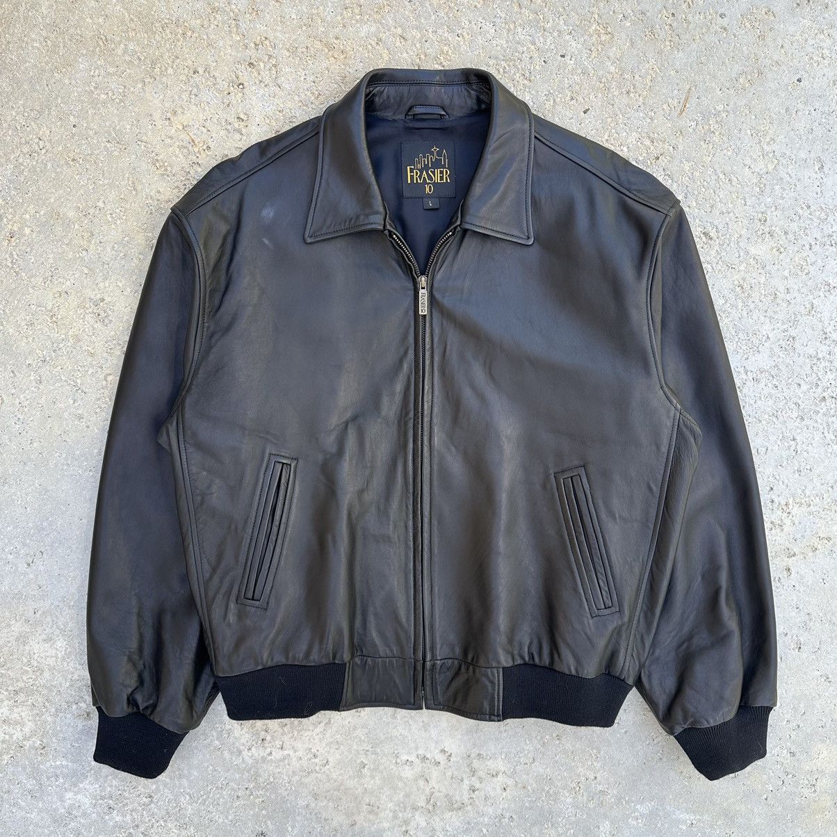 Other VTG 90’s Frasier Cast & Crew Branded Leather Jacket Size US L / EU 52-54 / 3 - 1 Thumbnail