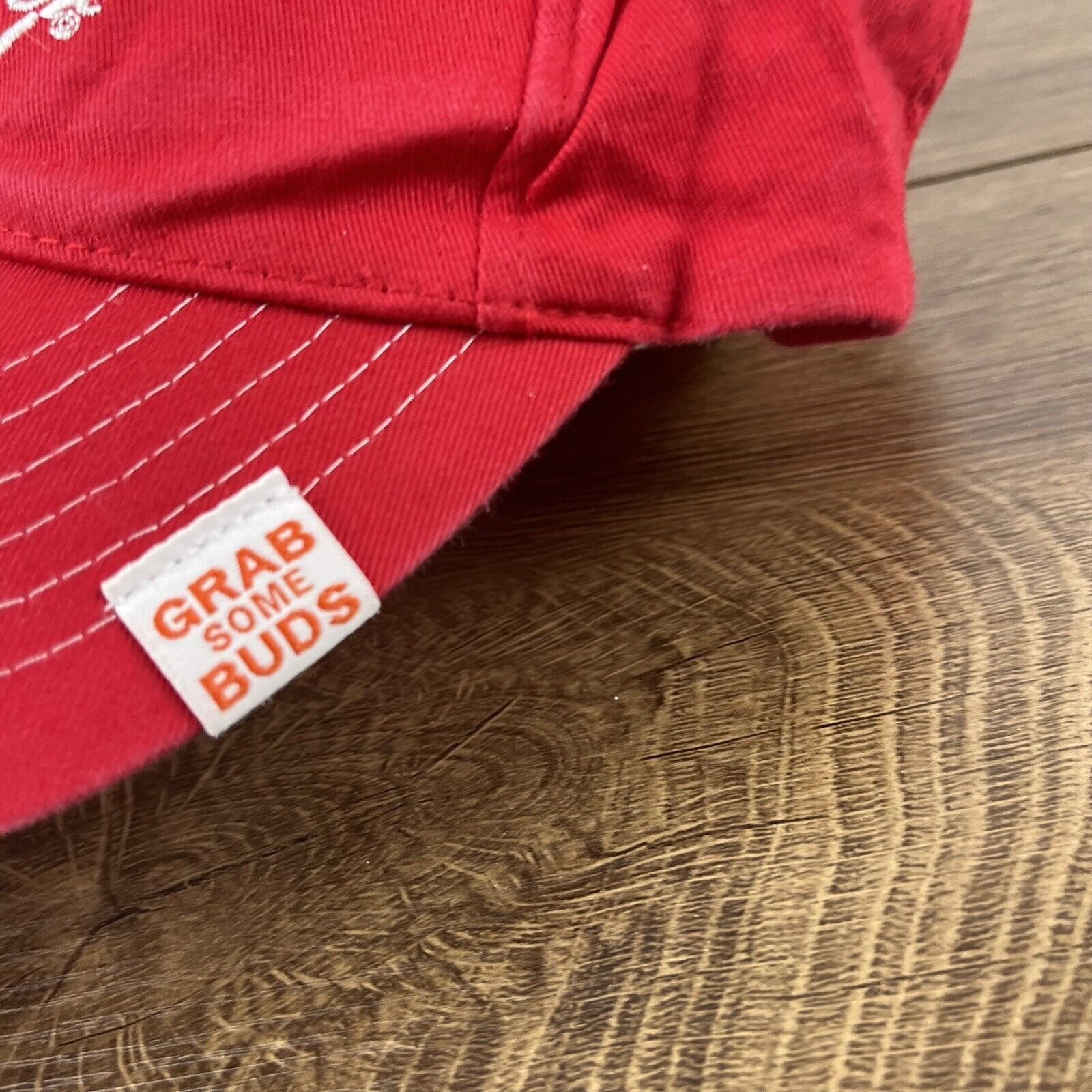 Budweiser Budweiser Hat Buds Hat Red Hat Adjustable Hat Red Adult Hat Size ONE SIZE - 8 Thumbnail