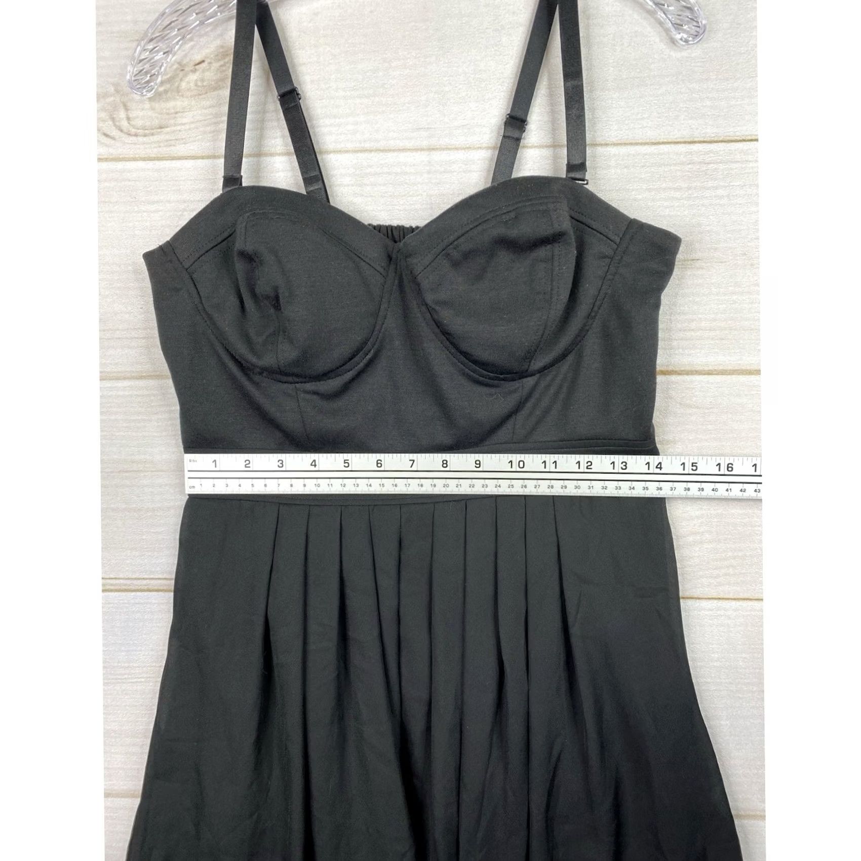 Vintage Kardashian Kollection Little Black Dress Sz L Mini Pleated Sleeveless Lined NWT Size L / US 10 / IT 46 - 4 Thumbnail