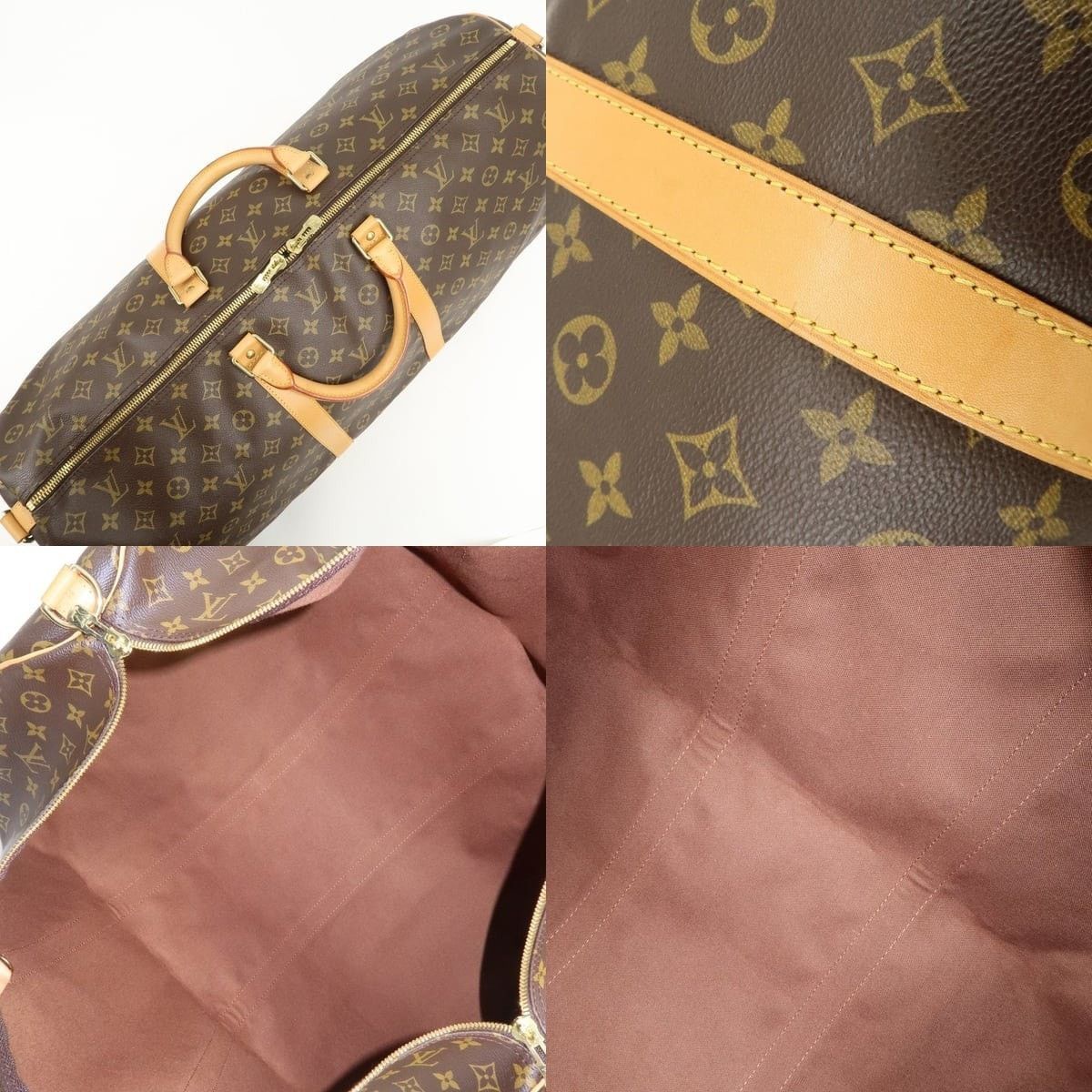 Louis Vuitton Louis Vuitton Monogram Keepall Bandouliere 60 Duffle Bag Size ONE SIZE - 7 Thumbnail