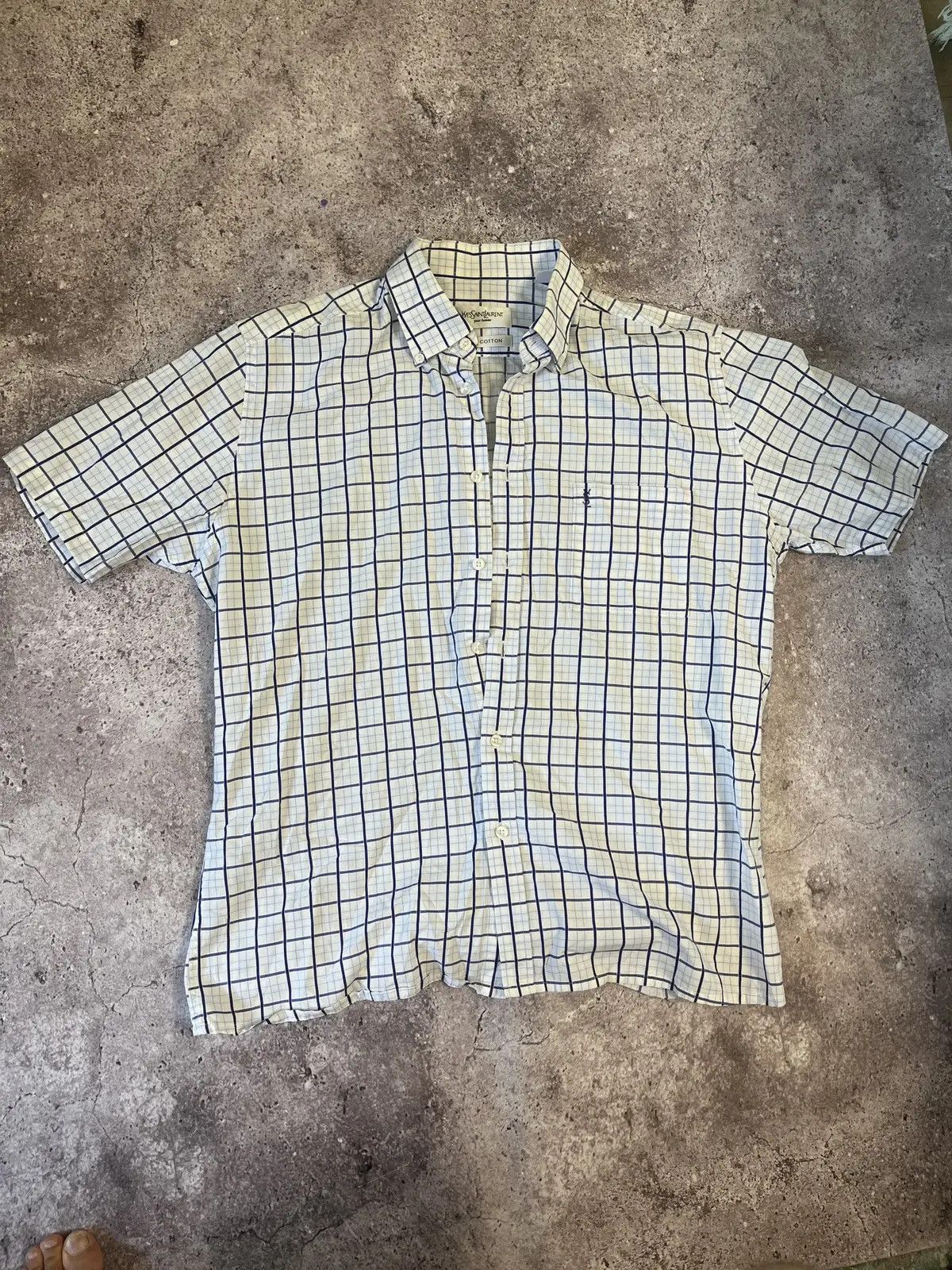 Yves Saint Laurent Yves Saint Laurent Vintage Shirt YSL Size US L / EU 52-54 / 3 - 1 Thumbnail