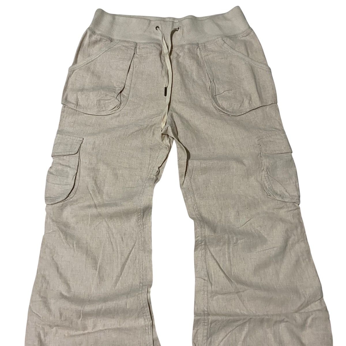 GOA GOA Flared Cargo Linen Pants Size US 31 - 2 Thumbnail