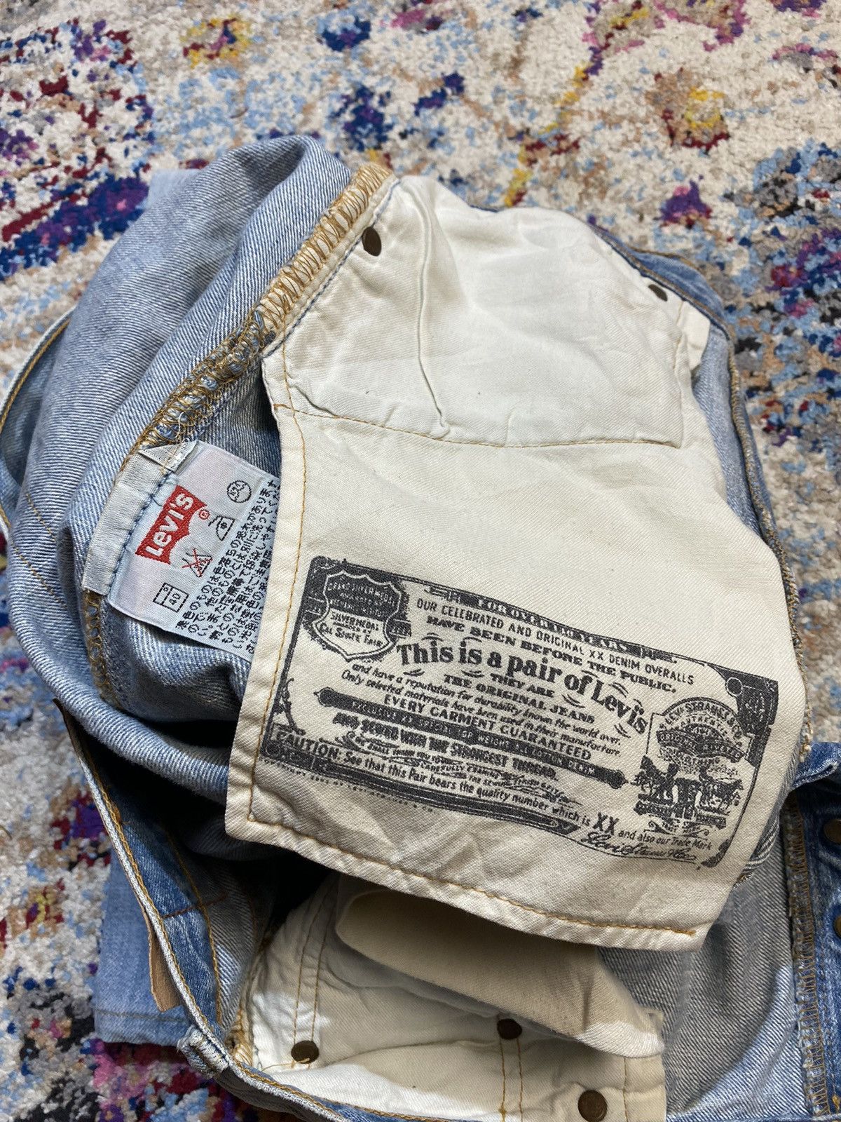Levi's × Vintage Distressed Washed Blue Rindem Japan 501 Levis 30x32 Size US 32 / EU 48 - 23 Thumbnail