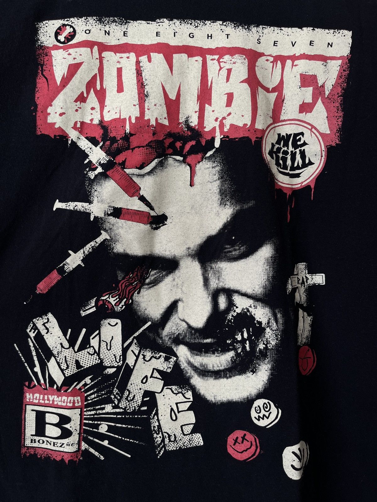 Band Tees Bonez MC Hollywood Zombie T-shirt Size US L / EU 52-54 / 3 - 3 Thumbnail