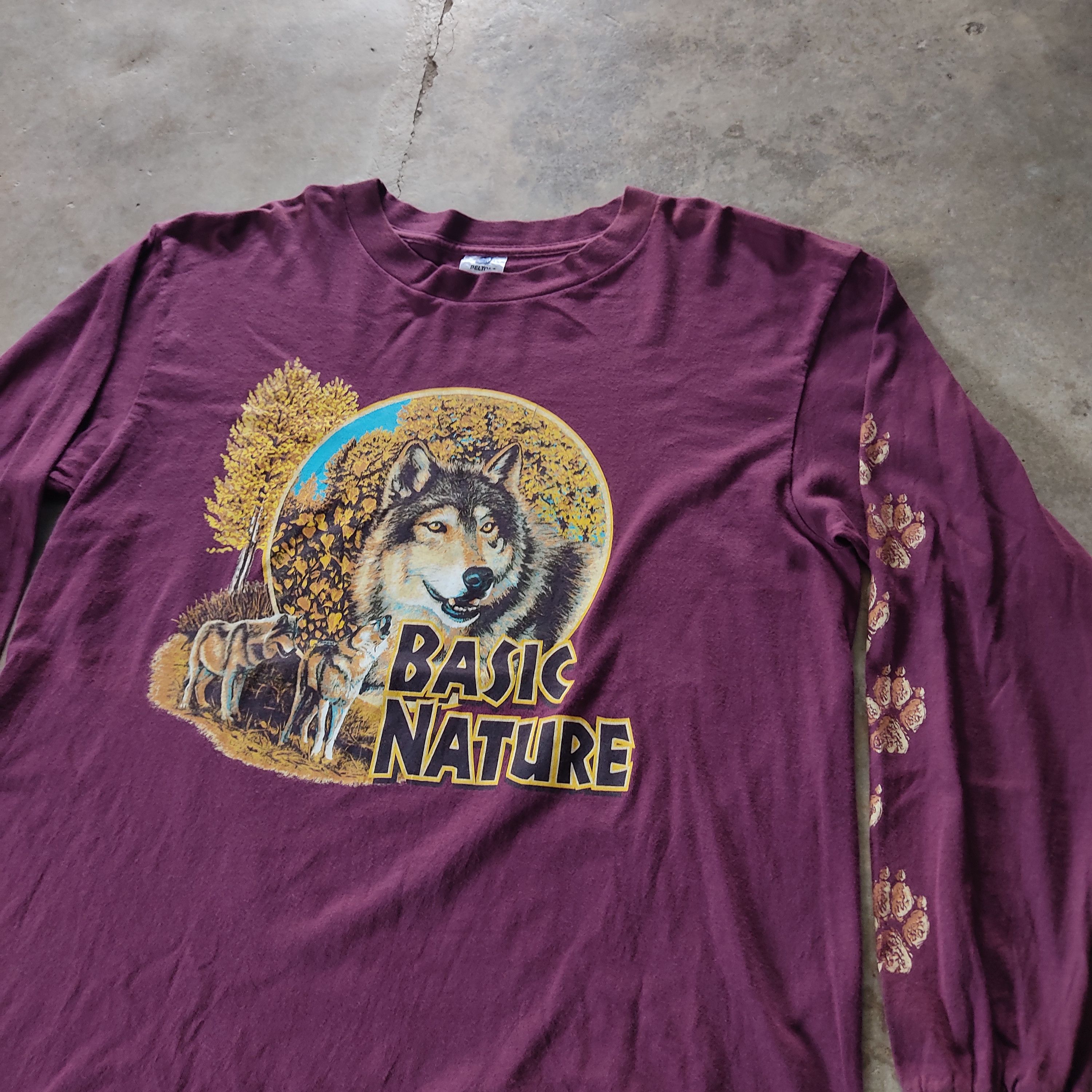 Vintage Vintage 90s Native Animal Long Sleeve Tee Size US L / EU 52-54 / 3 - 3 Thumbnail