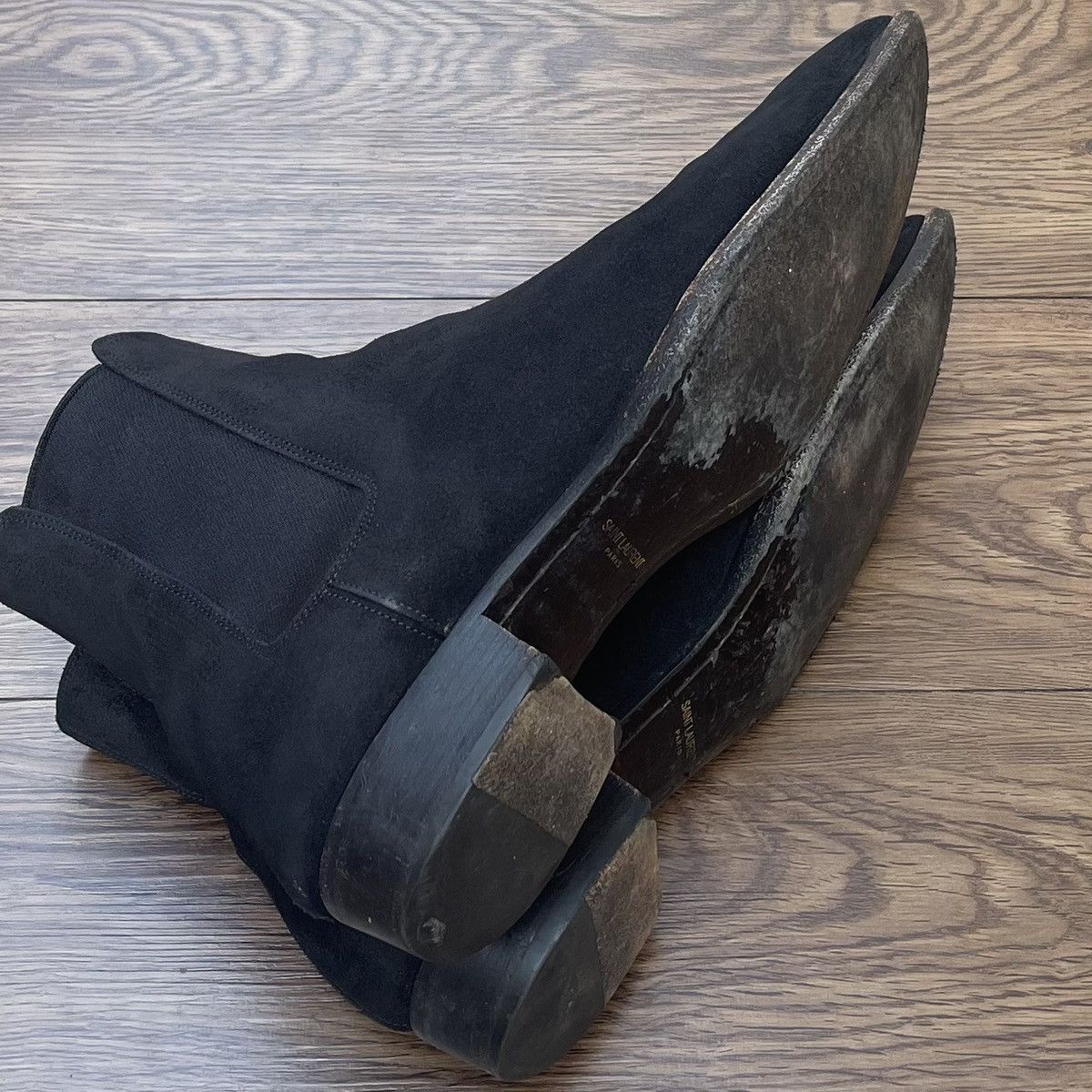 Saint Laurent Paris Saint Laurent Paris Wyatt Boots Size US 11 / EU 44 - 12 Thumbnail