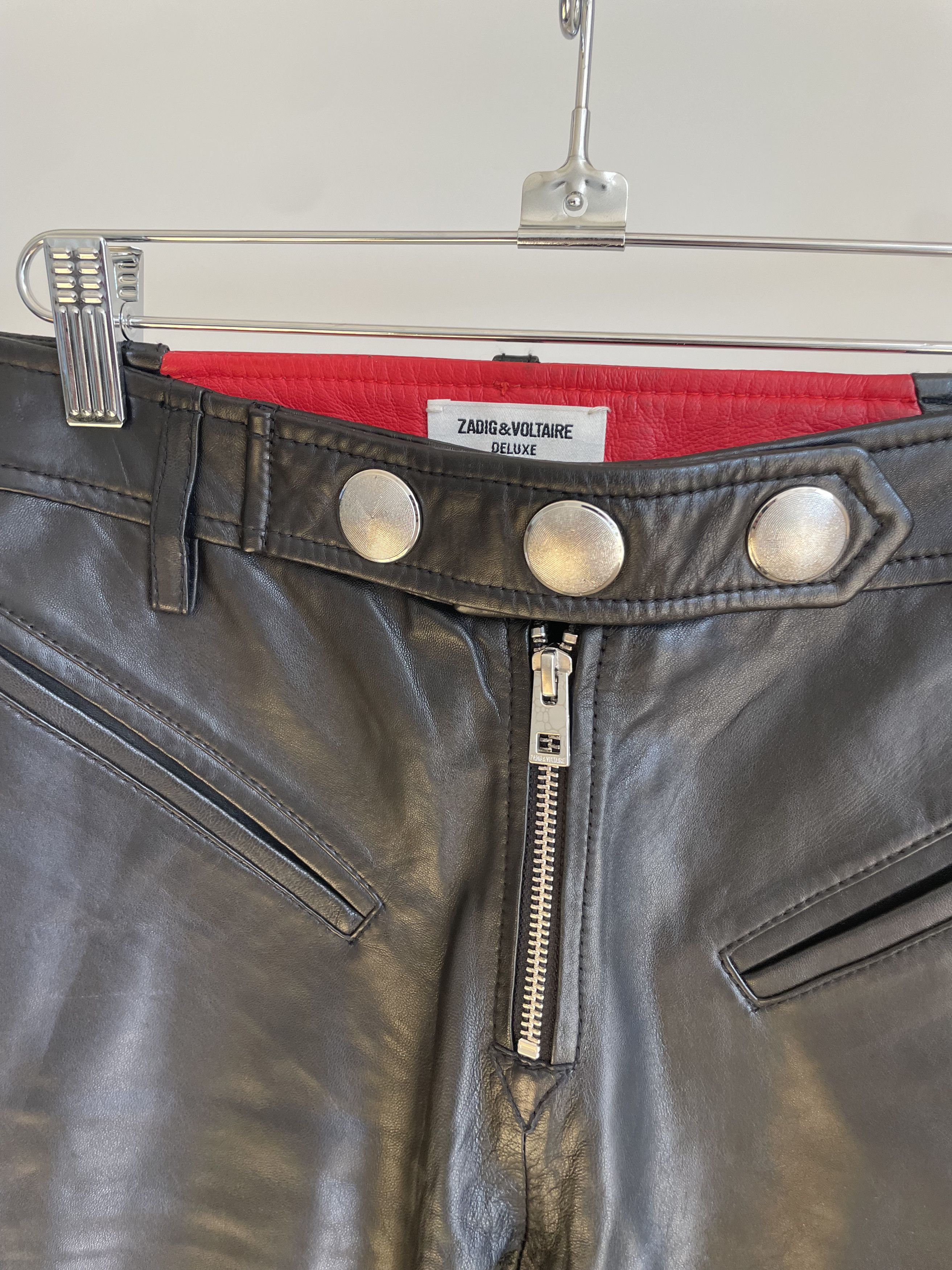Zadig & Voltaire Zadig & Voltaire Leather trousers Size 26" / US 2 / IT 38 - 2 Thumbnail