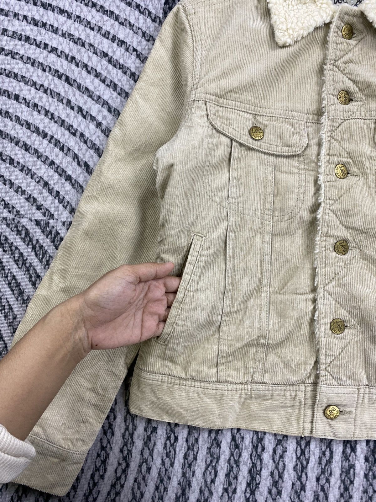 Lee Vintage Lee Storm Rider Corduroy Sherpa Jacket Size US S / EU 44-46 / 1 - 8 Thumbnail