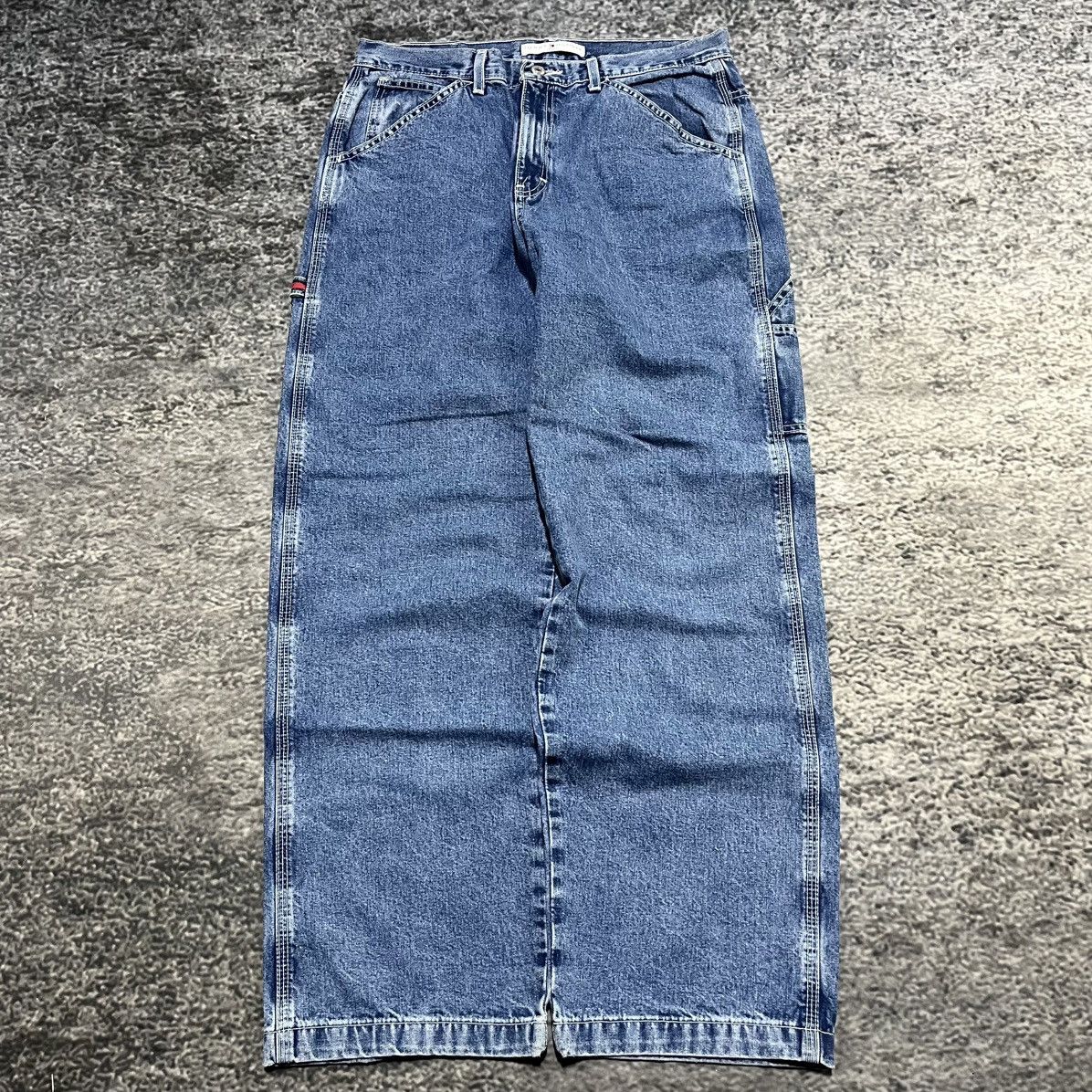 Tommy Hilfiger VINTAGE Y2K TOMMY HILFIGER BAGGY WIDE LEG CARPENTER JEANS Size US 32 / EU 48 - 2 Thumbnail