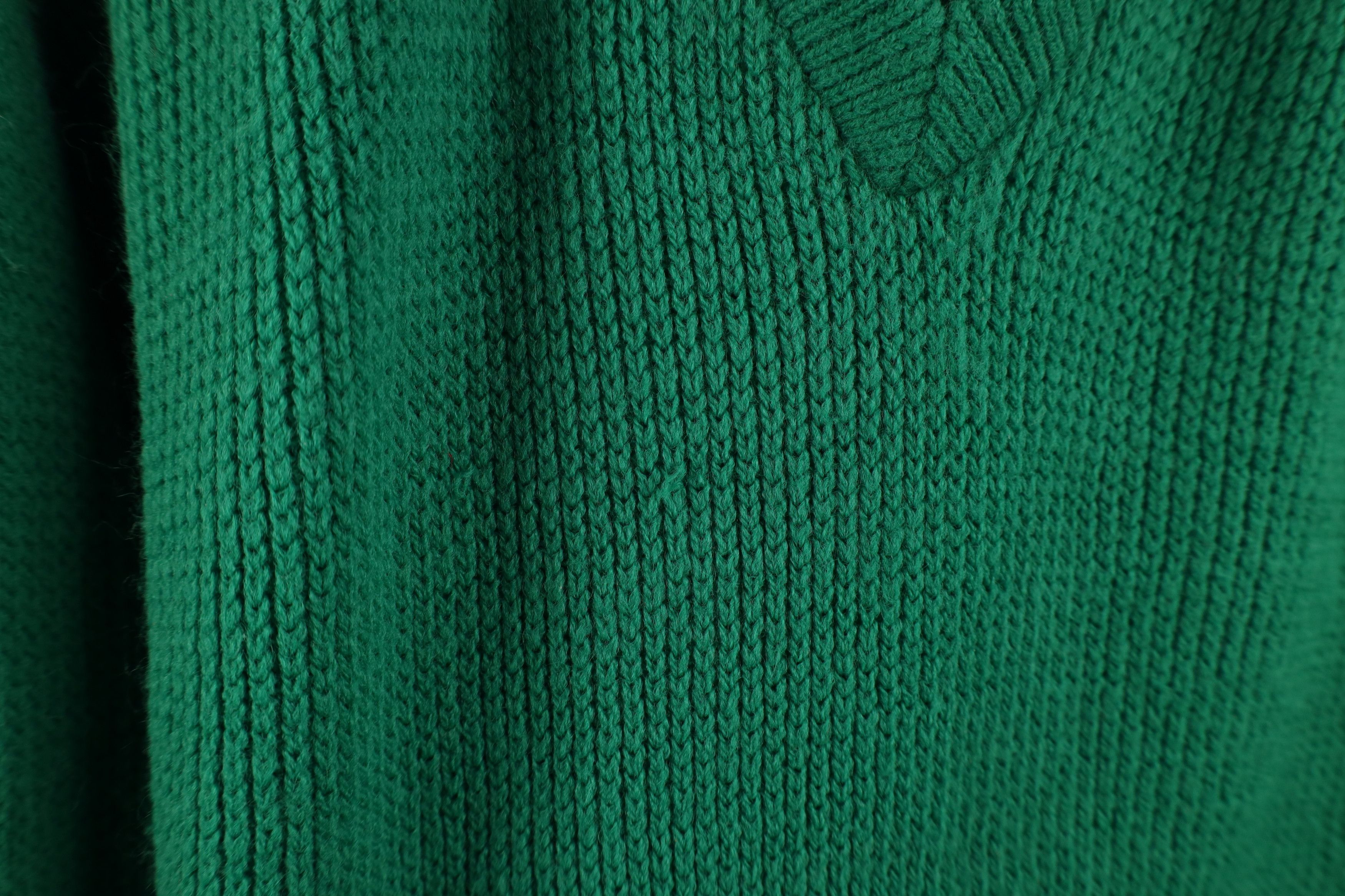 Vintage Vintage 70s Streetwear Blank Ribbed Knit V-Neck Sweater Size US XXL / EU 58 / 5 - 5 Thumbnail