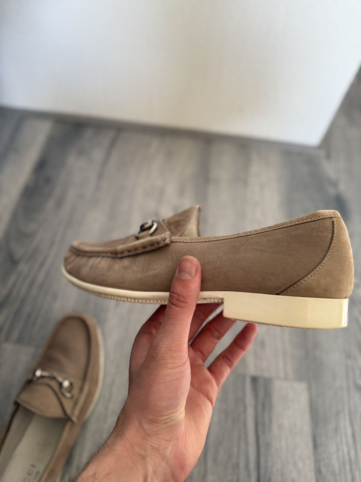 Gucci Gucci Horsebit Loafers in Beige Leather – Size 9.5 Size US 9.5 / EU 42-43 - 14 Thumbnail