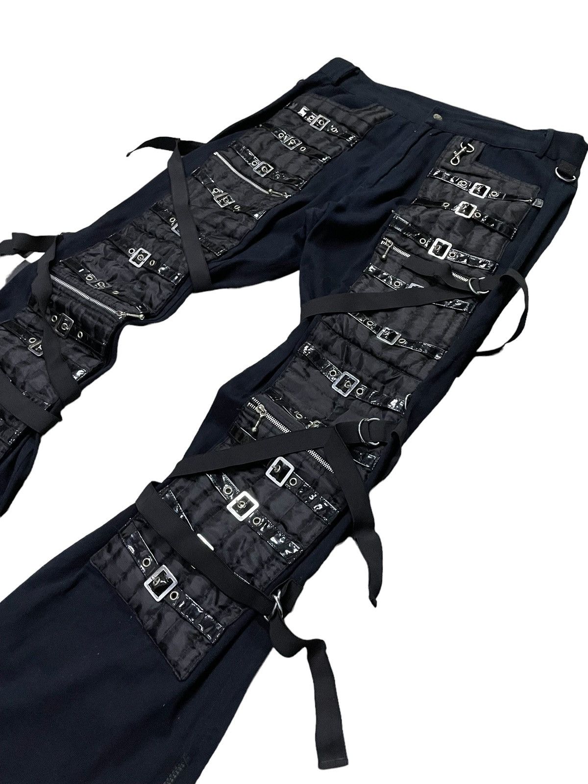 Japanese Brand × Junya Watanabe JunyaWatanabe Balenciaga Style Raver Bondage Baggy Flared Size US 34 / EU 50 - 11 Thumbnail