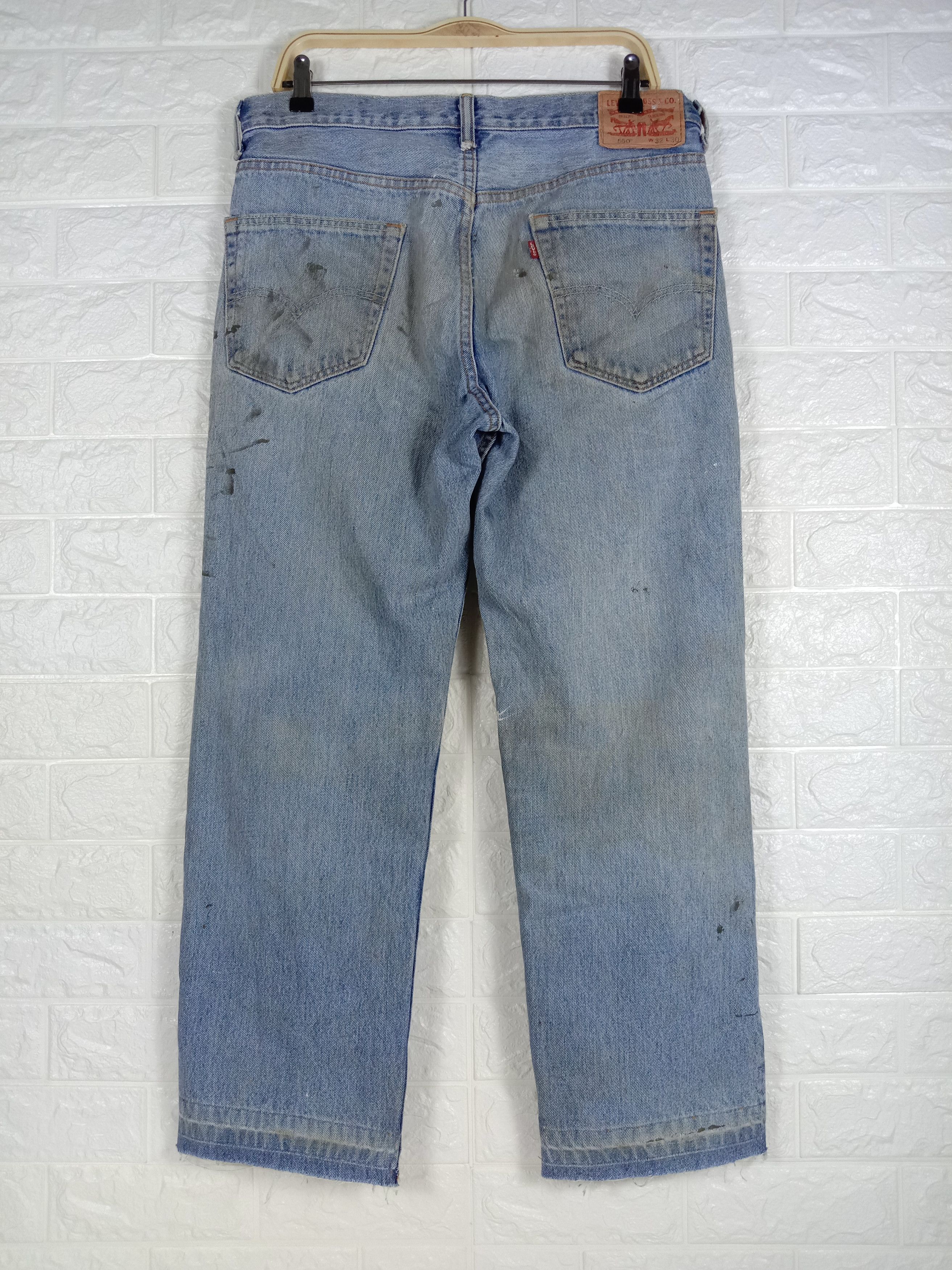 Levi's Vintage Levi's 550 Jeans Dirty Wash Distressed Denim Size US 32 / EU 48 - 5 Thumbnail
