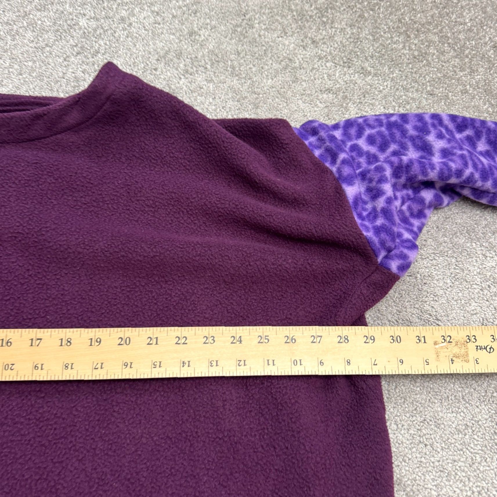 Vintage VINTAGE Y2K Dress Women 2X Purple Leopard Lounge Fleece Tunic Oversized Handmade Size XXL / US 16-18 / IT 52-54 - 5 Thumbnail
