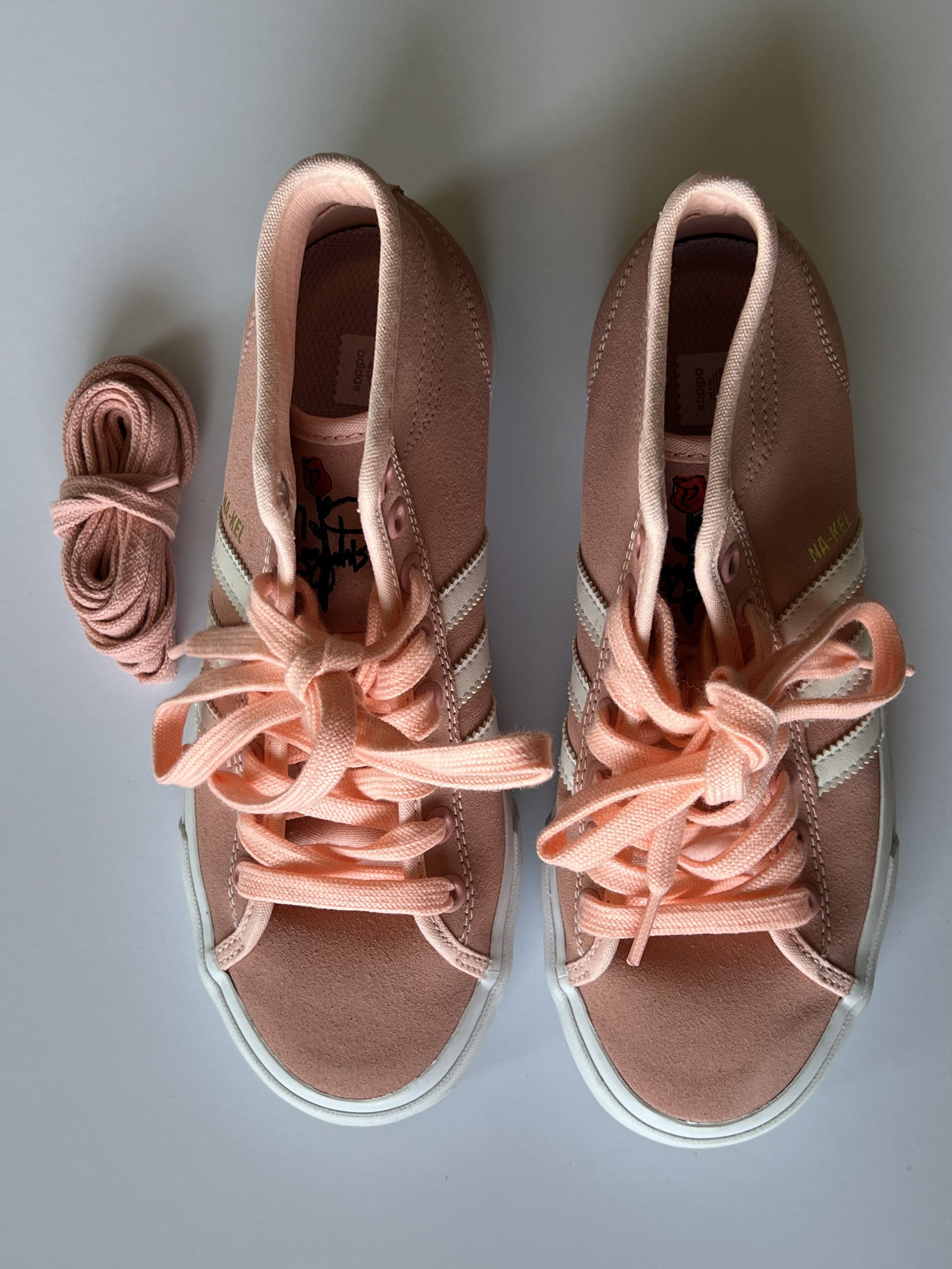 Adidas Adidas x Nakel Smith Pink High Top Sneakers Size US 5 / EU 37 - 7 Thumbnail