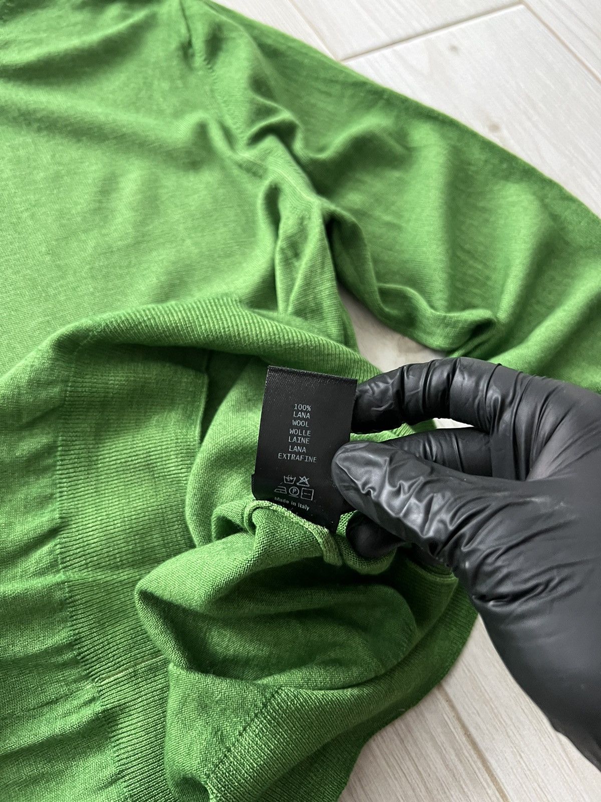 Zanieri Green Sweatshirt Knit Zanieri Made in Iataly Luxury M size Size US M / EU 48-50 / 2 - 9 Thumbnail