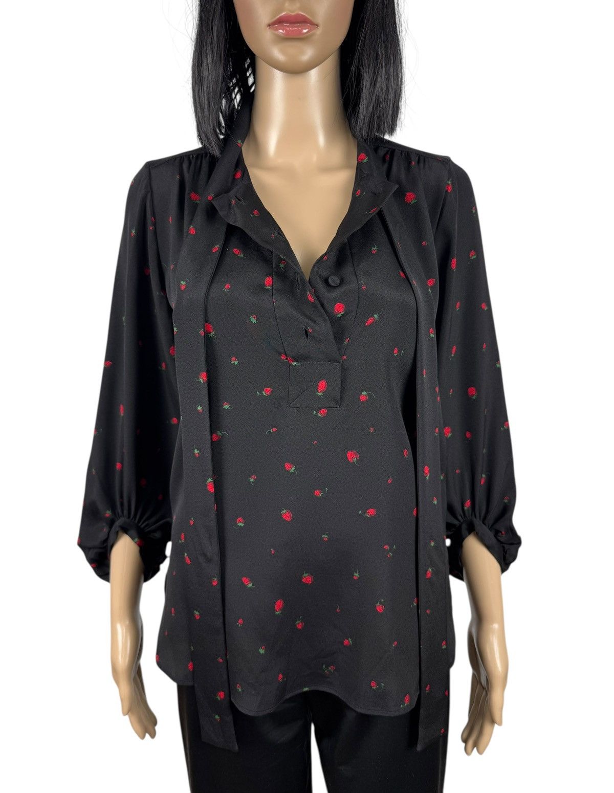 CHINTI & PARKER Chinti & Parker Silk Blouse Button Up Strawberries Printed Size S / US 4 / IT 40 - 8 Thumbnail