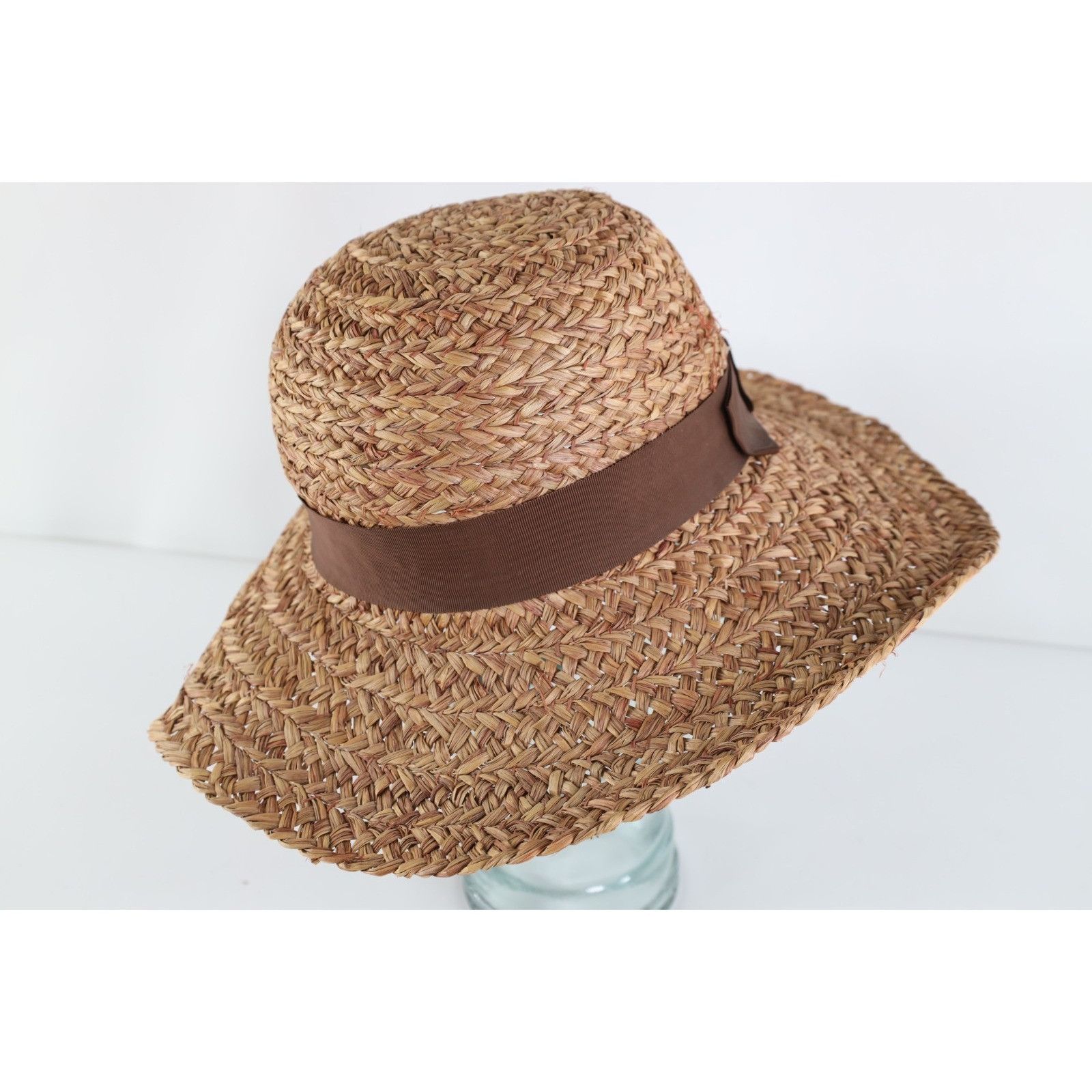 Vintage Vintage 80s 90s Boho Chic Wide Brim Raffia Straw Sun Hat Size ONE SIZE - 4 Thumbnail