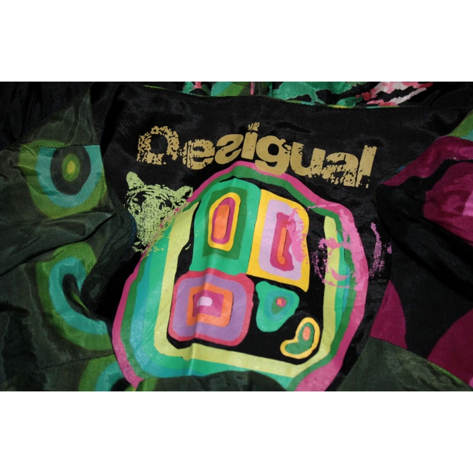 Desigual Desigual Dress Womens A-Line Knee Length Multicoloured Size 44 Women Size M / US 6-8 / IT 42-44 - 4 Thumbnail