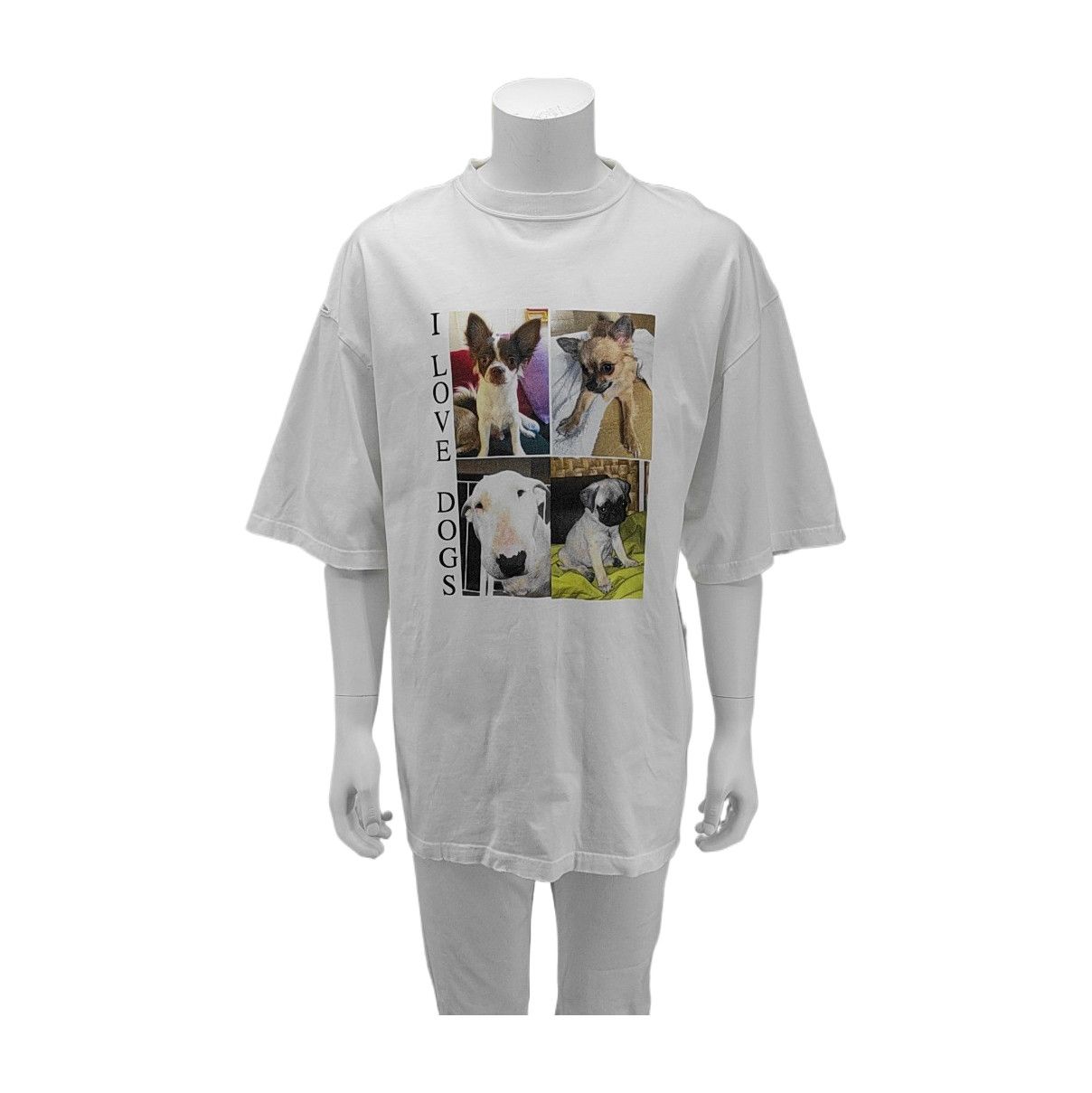 Balenciaga Balenciaga I Love Dogs Graphic T-Shirt Size XS Size US XS / EU 42 / 0 - 1 Thumbnail