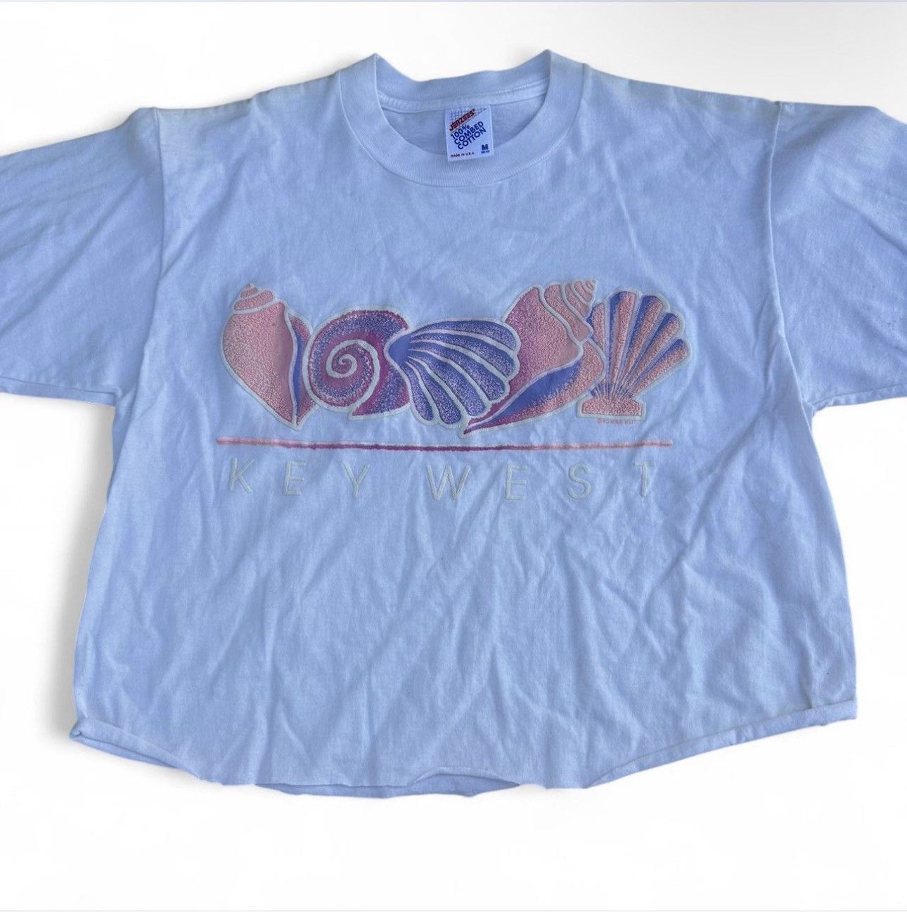 Vintage Vintage 80s 90s key west florida cropped tee Size US M / EU 48-50 / 2 - 1 Thumbnail