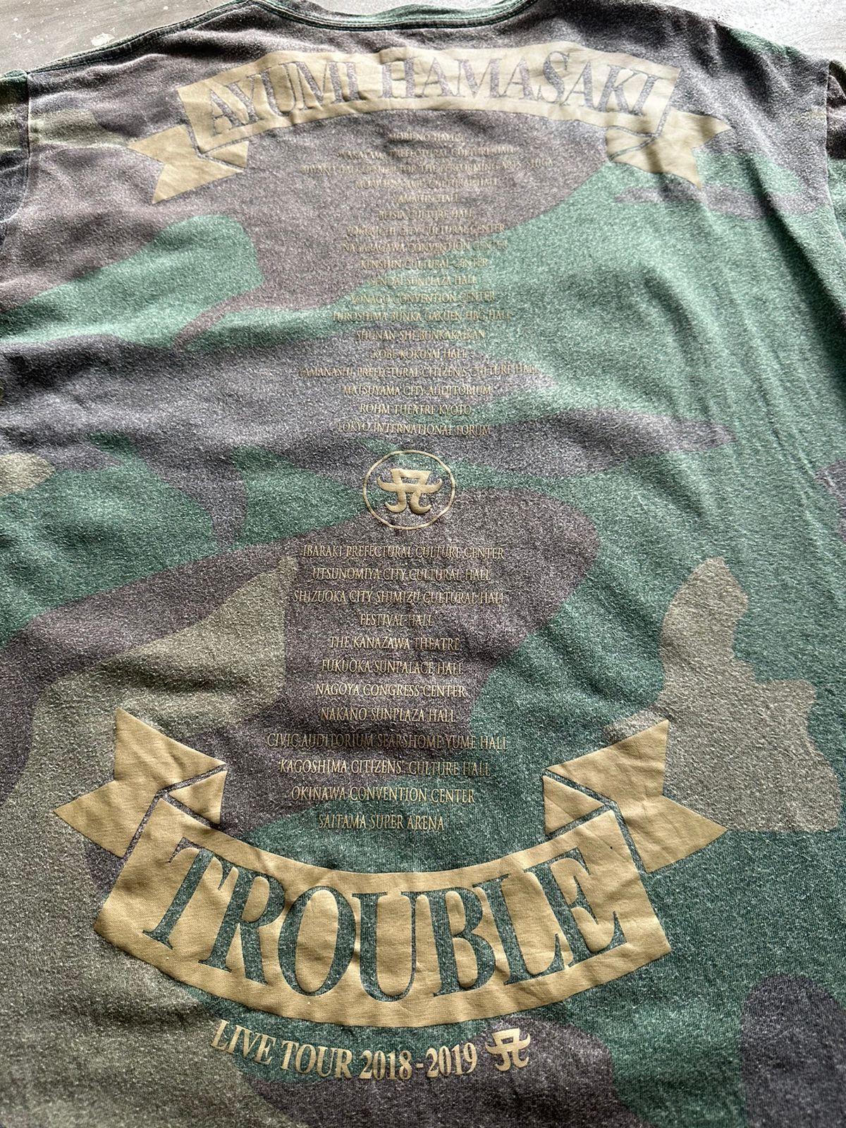 Japanese Brand Ayumi hamasaki Trouble Tour Camo Tshirt Size US M / EU 48-50 / 2 - 5 Thumbnail