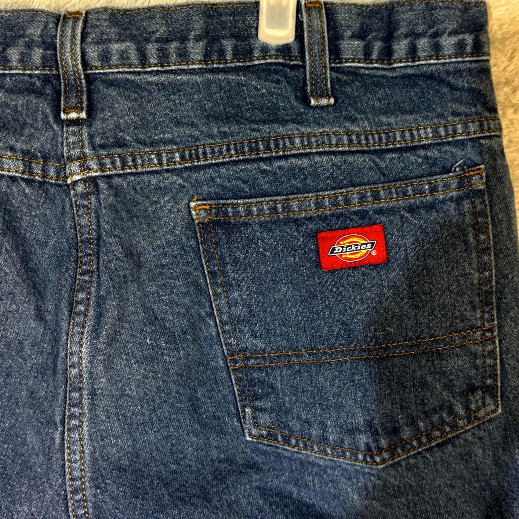 Dickies Dickies Jeans Mens 38x32 Regular Fit Straight Leg Blue Denim 5 Pocket Jeans Mens Regular Blue Dickies Clear-eyed Search Size US 38 / EU 54 - 7 Thumbnail