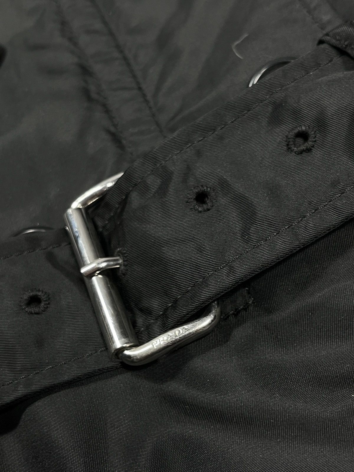 Prada Luxury Very Rare Vintage Prada Zip Nylon Coat Trench Jacket Size M / US 6-8 / IT 42-44 - 5 Thumbnail